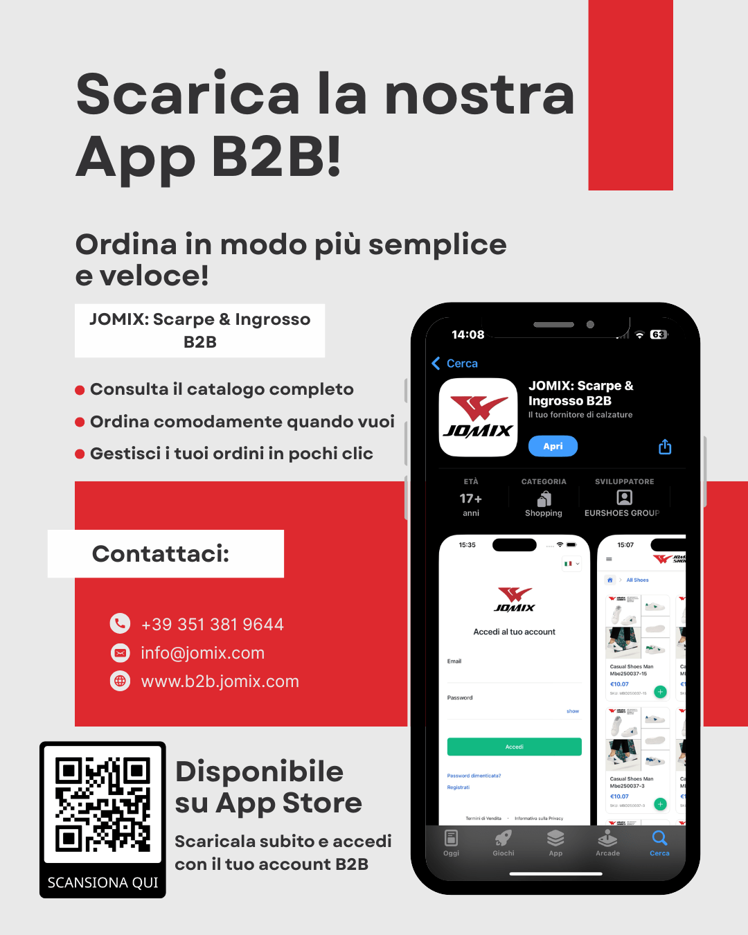 Scarica la nostra App: B2B JOMIX – Scarpe & Ingrosso B2B. - Jomix Shoes B2B