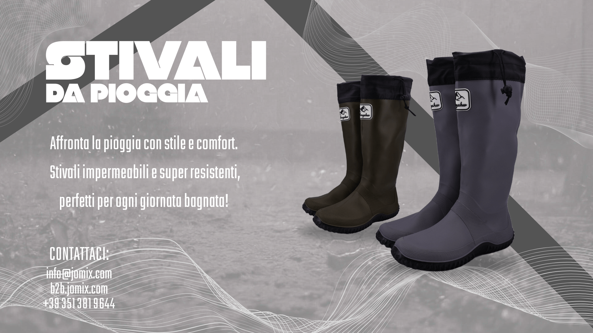 Stivali da Pioggia – Qualità, Comfort e Stile per la Stagione Autunnale - Jomix Shoes B2B