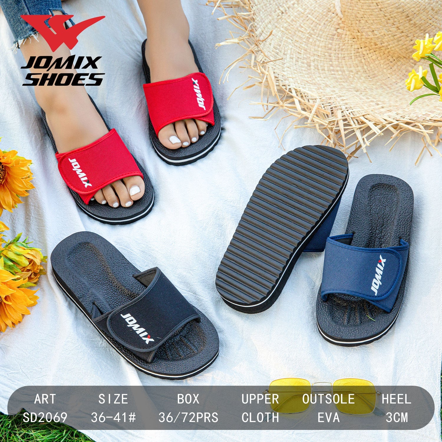 Ciabatte Da Donna Sd2069 - Fornitura all'ingrosso di Ciabatte Donna da Jomix Shoes B2B