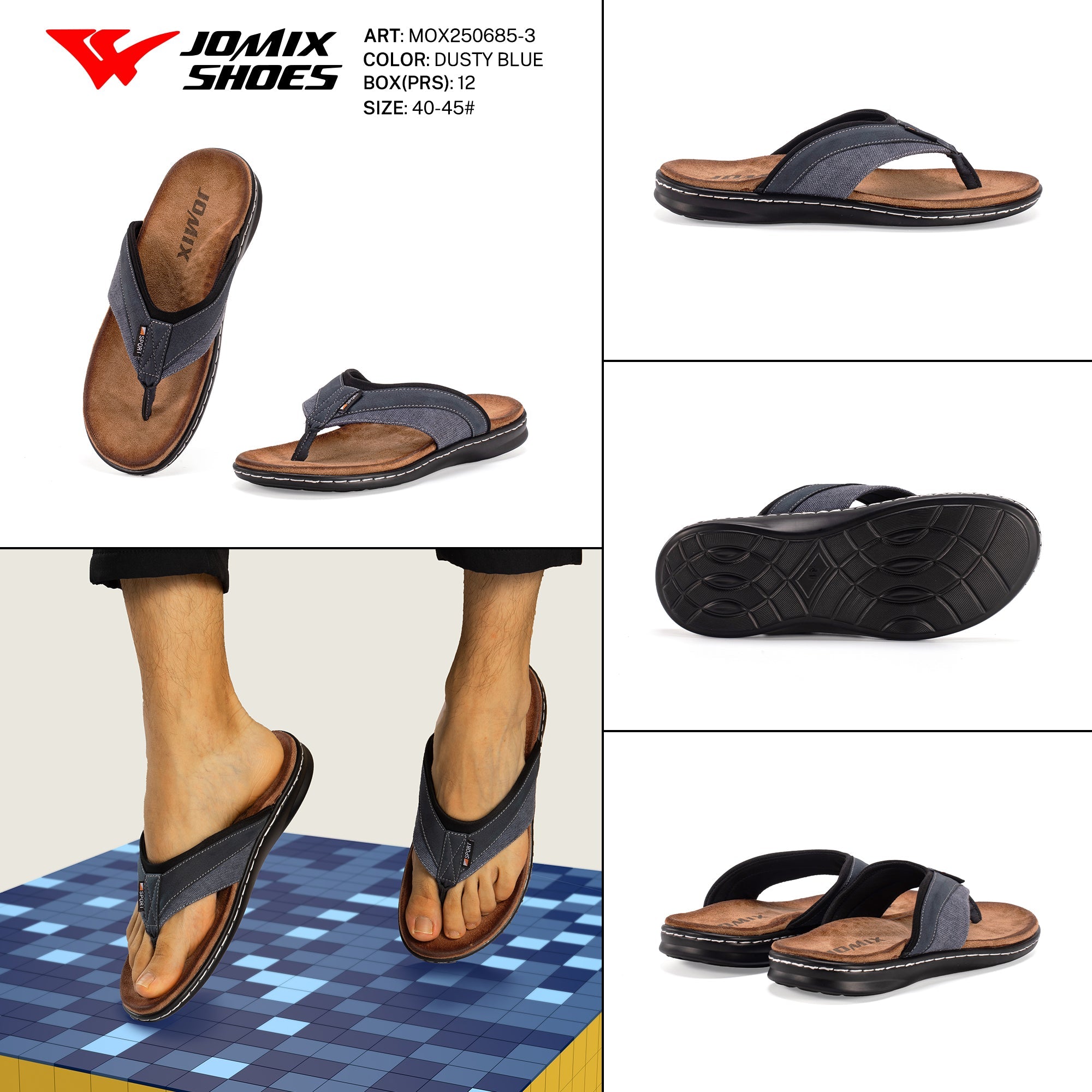 Ciabatte Da Uomo Mox250685 - 3 - Fornitura all'ingrosso di Sandali Uomo da Jomix Shoes B2B