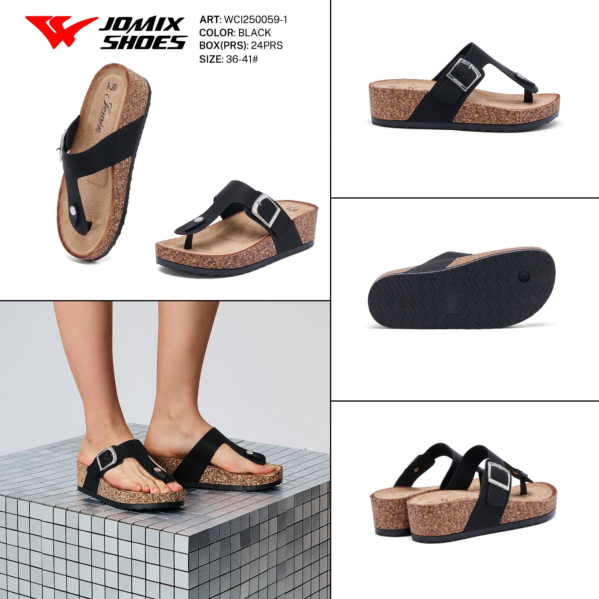 Ciabatte Donna Aperte Wci250059 - 1 - Fornitura all'ingrosso di Sandali Donna da Jomix Shoes B2B