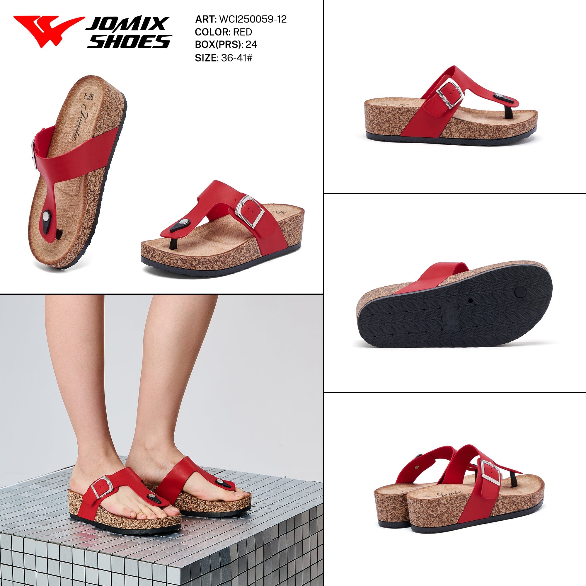 Ciabatte Donna Aperte Wci250059 - 12 - Fornitura all'ingrosso di Sandali Donna da Jomix Shoes B2B