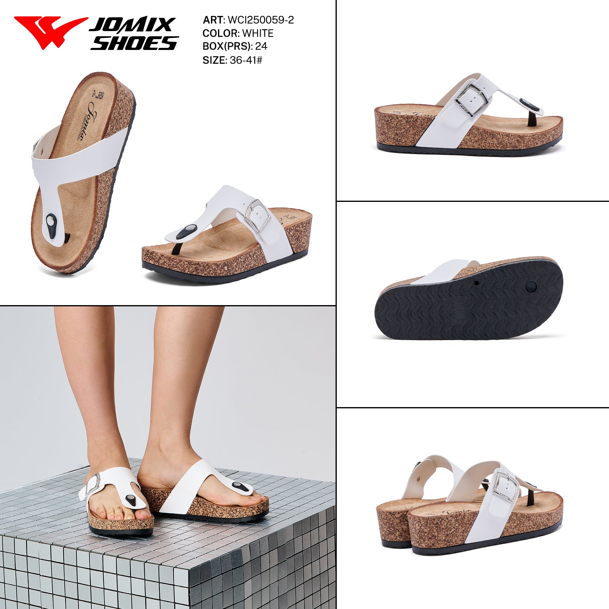 Ciabatte Donna Aperte Wci250059 - 2 - Fornitura all'ingrosso di Sandali Donna da Jomix Shoes B2B