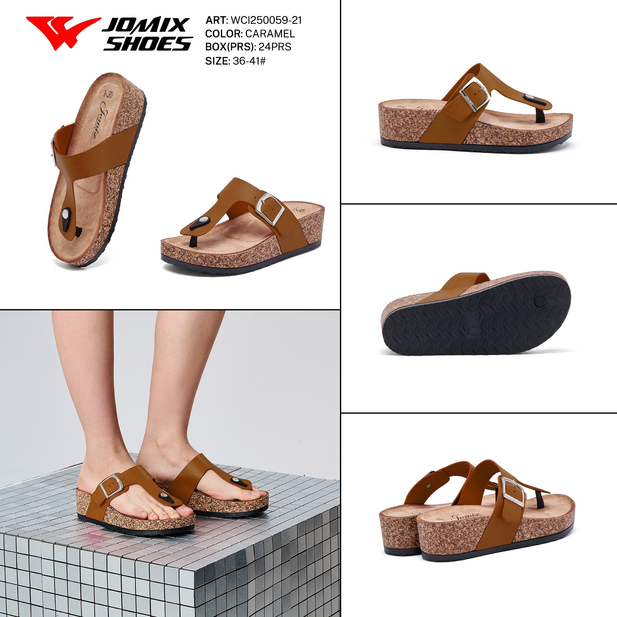 Ciabatte Donna Aperte Wci250059 - 21 - Fornitura all'ingrosso di Sandali Donna da Jomix Shoes B2B