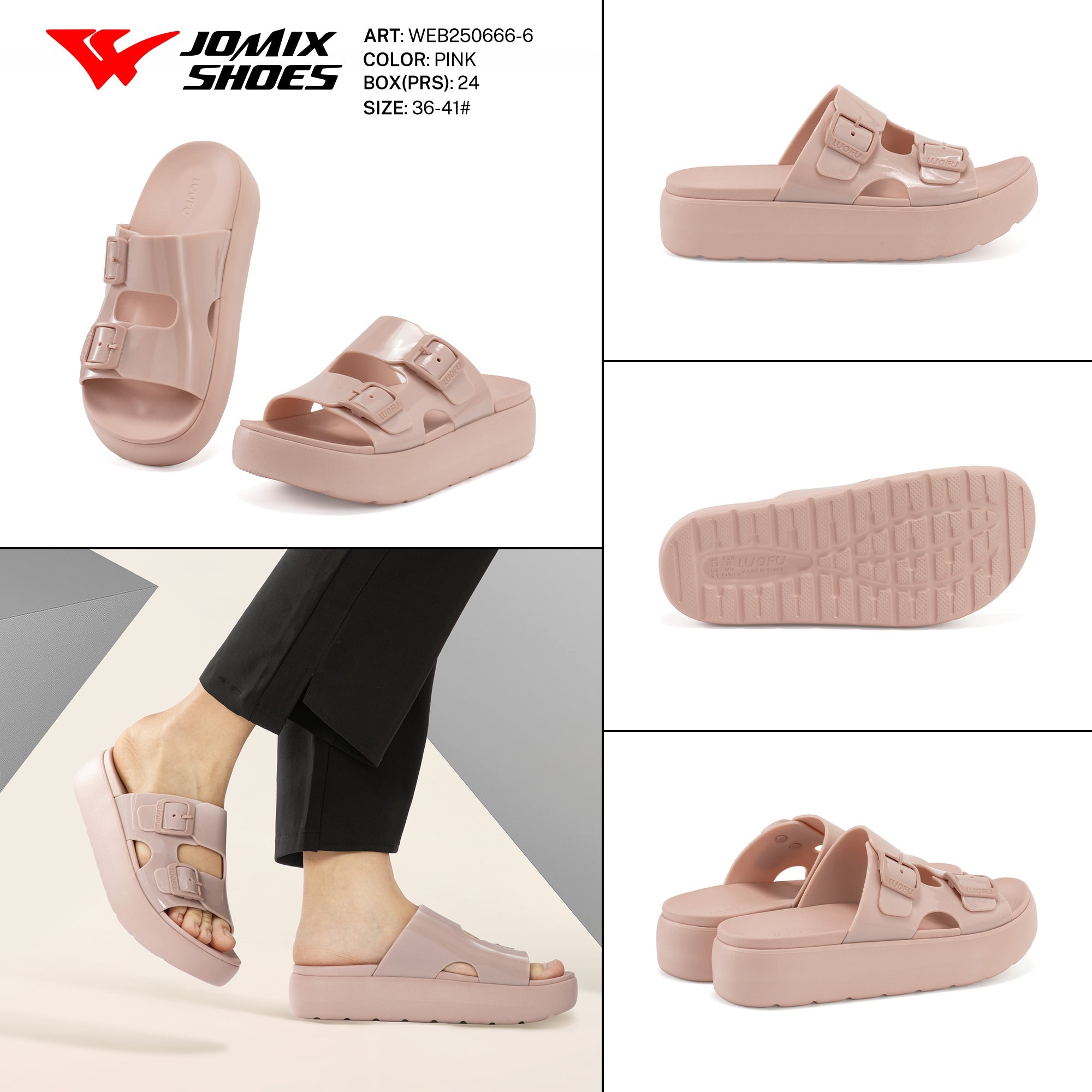 Ciabatte Eva Scatola Web250666 - 6 - Fornitura all'ingrosso di Sandali Donna da Jomix Shoes B2B