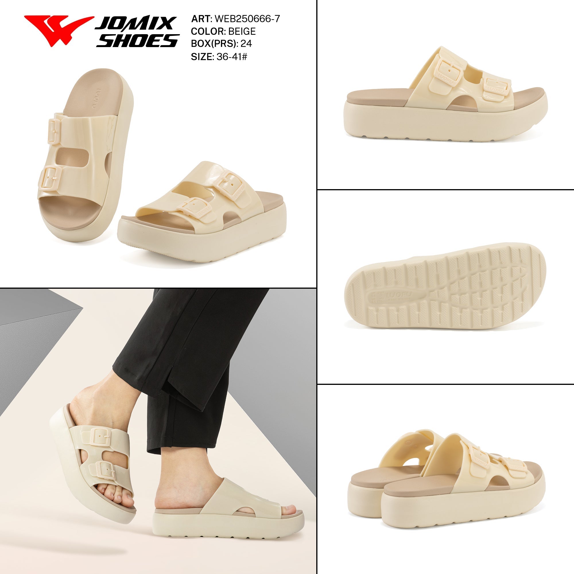 Ciabatte Eva Scatola Web250666 - 7 - Fornitura all'ingrosso di Sandali Donna da Jomix Shoes B2B