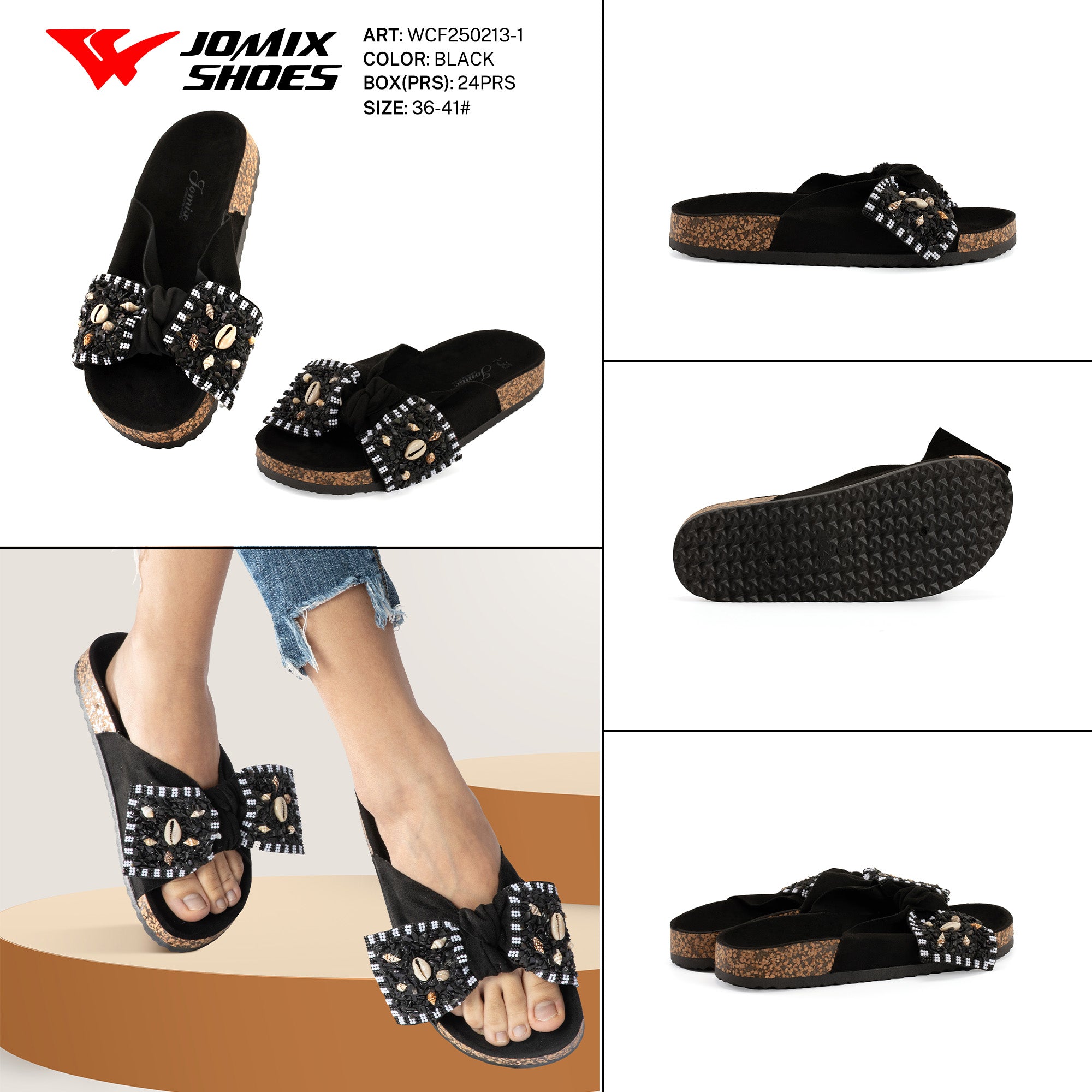 Ciabatte Tacco Alto Wcf250213 - 1 - Fornitura all'ingrosso di Sandali Donna da Jomix Shoes B2B