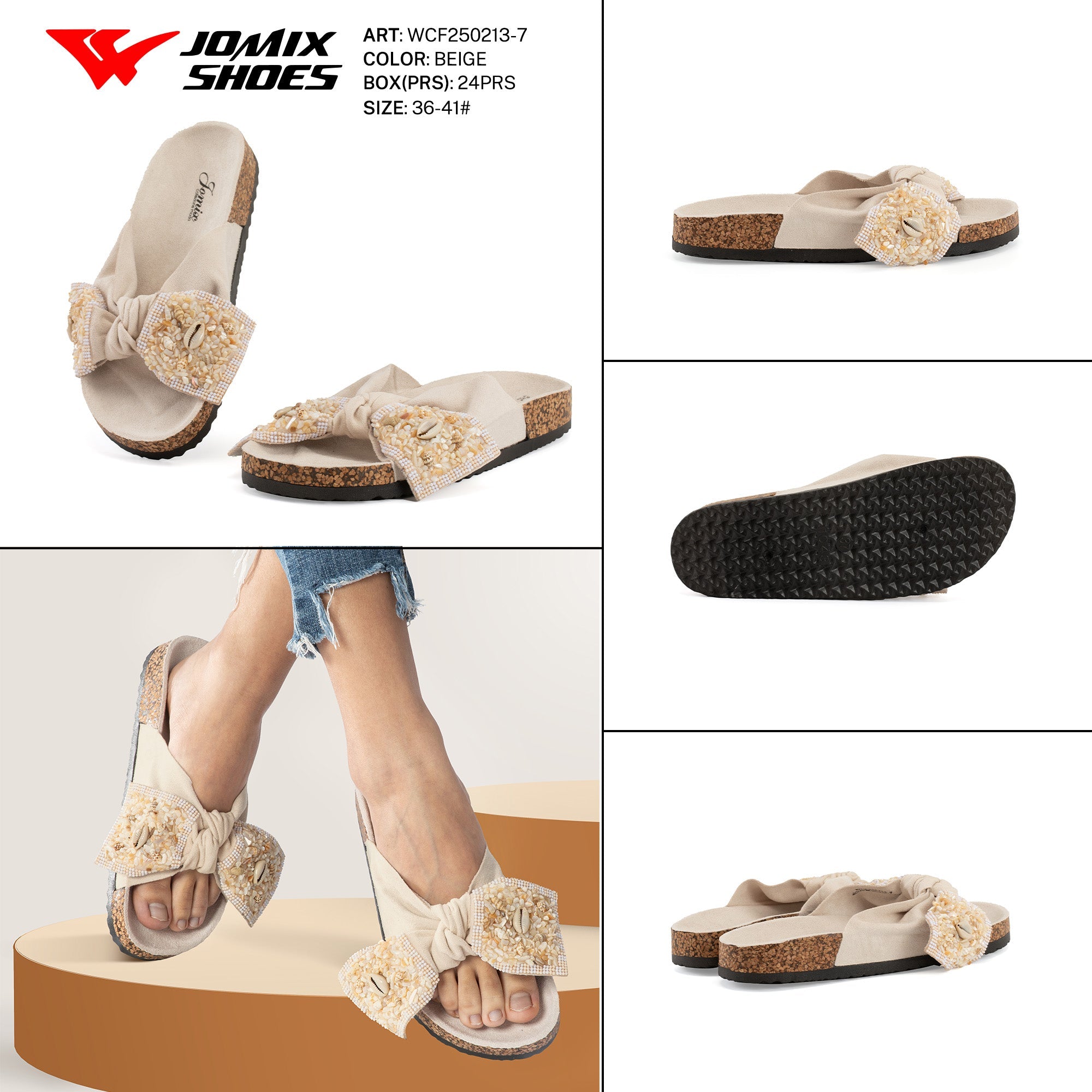 Ciabatte Tacco Alto Wcf250213 - 7 - Fornitura all'ingrosso di Sandali Donna da Jomix Shoes B2B