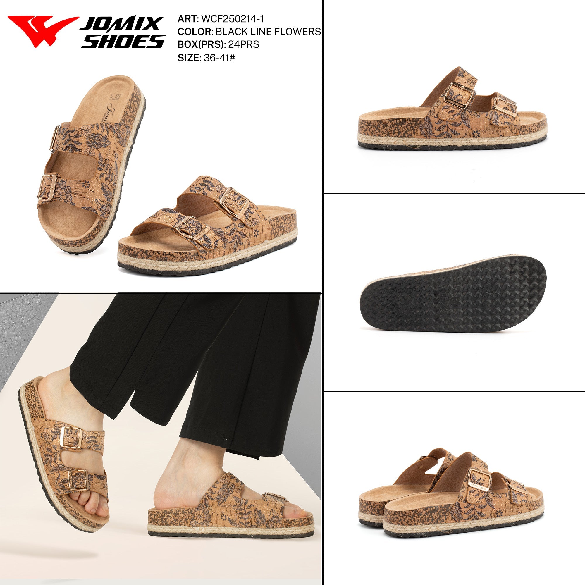 Ciabatte Tacco Alto Wcf250214 - 1 - Fornitura all'ingrosso di Sandali Donna da Jomix Shoes B2B
