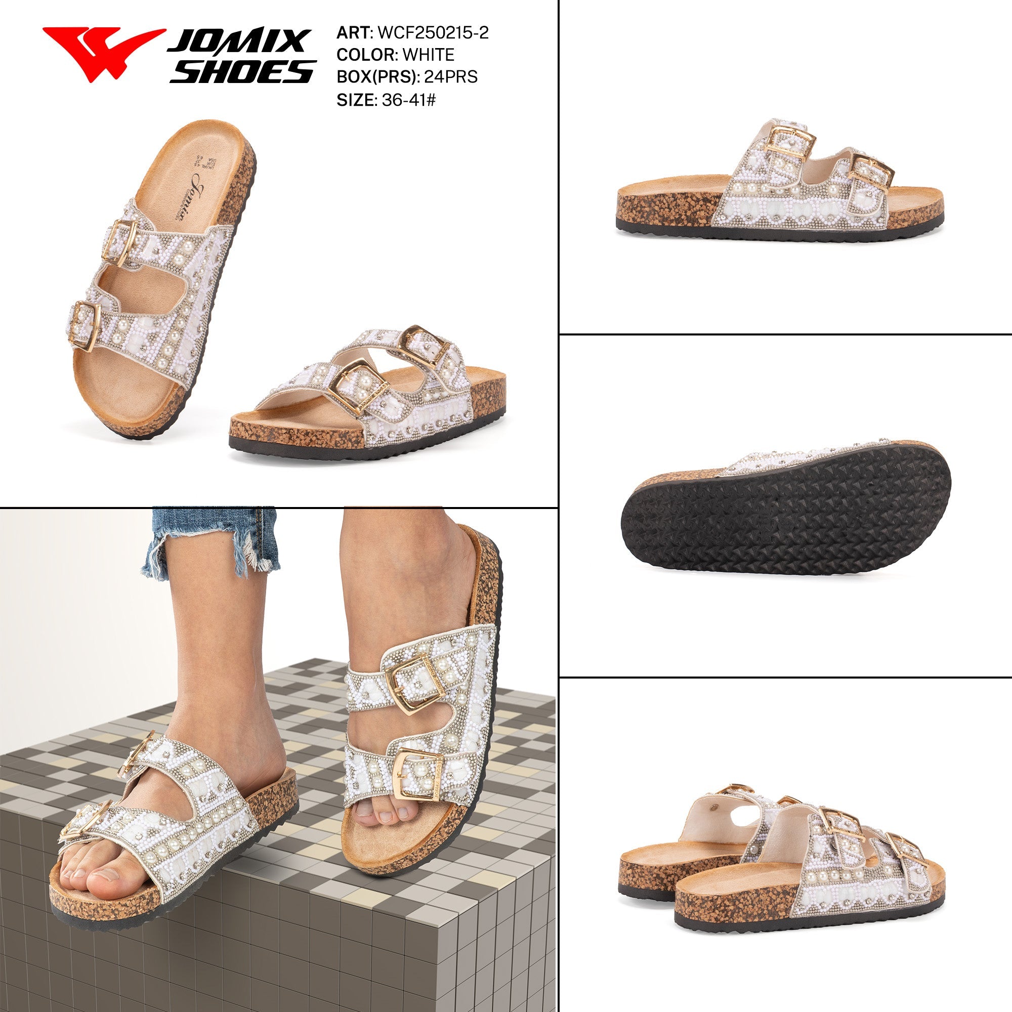 Ciabatte Tacco Alto Wcf250215 - 2 - Fornitura all'ingrosso di Sandali Donna da Jomix Shoes B2B