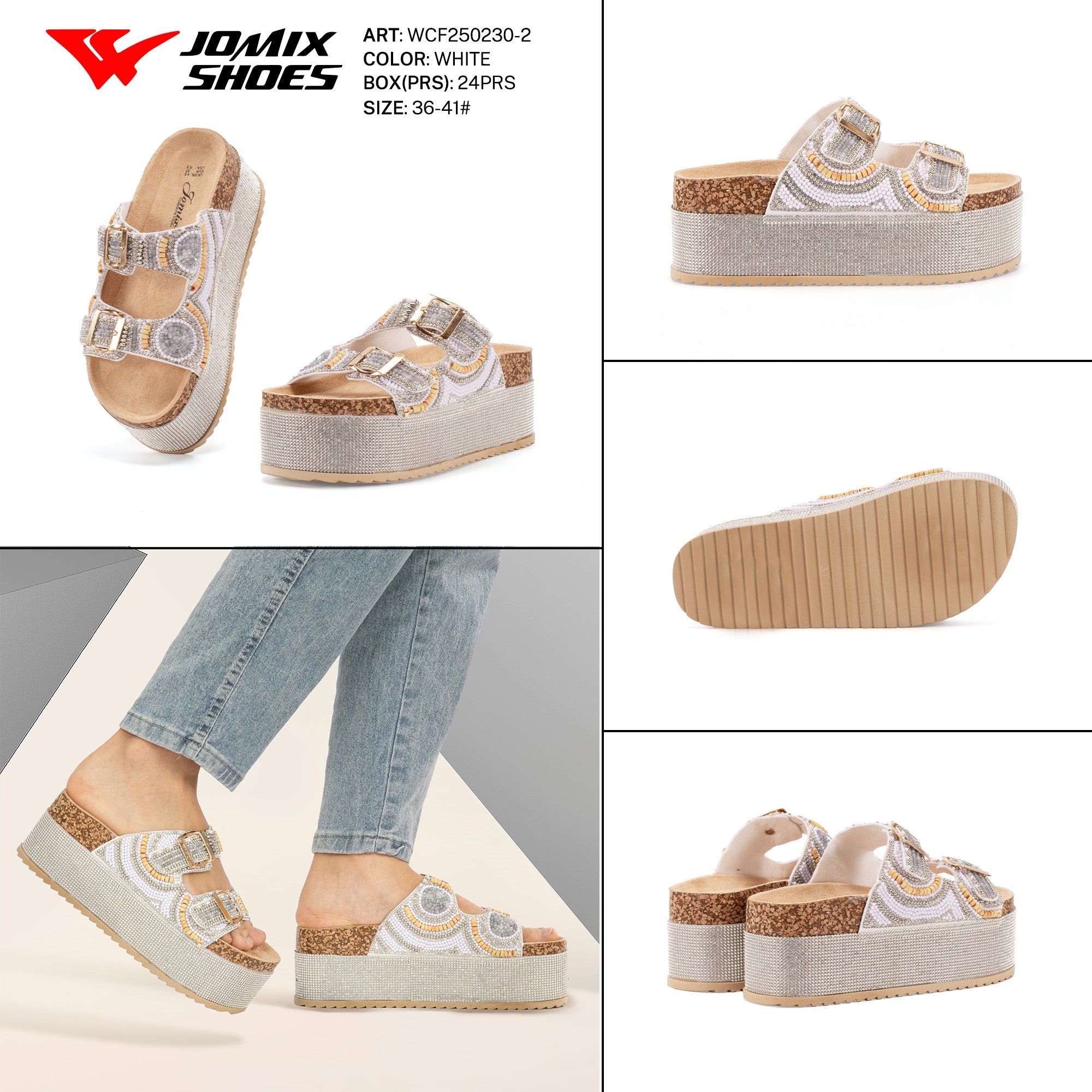 Ciabatte Tacco Alto Wcf250230 - 2 - Fornitura all'ingrosso di Sandali Donna da Jomix Shoes B2B