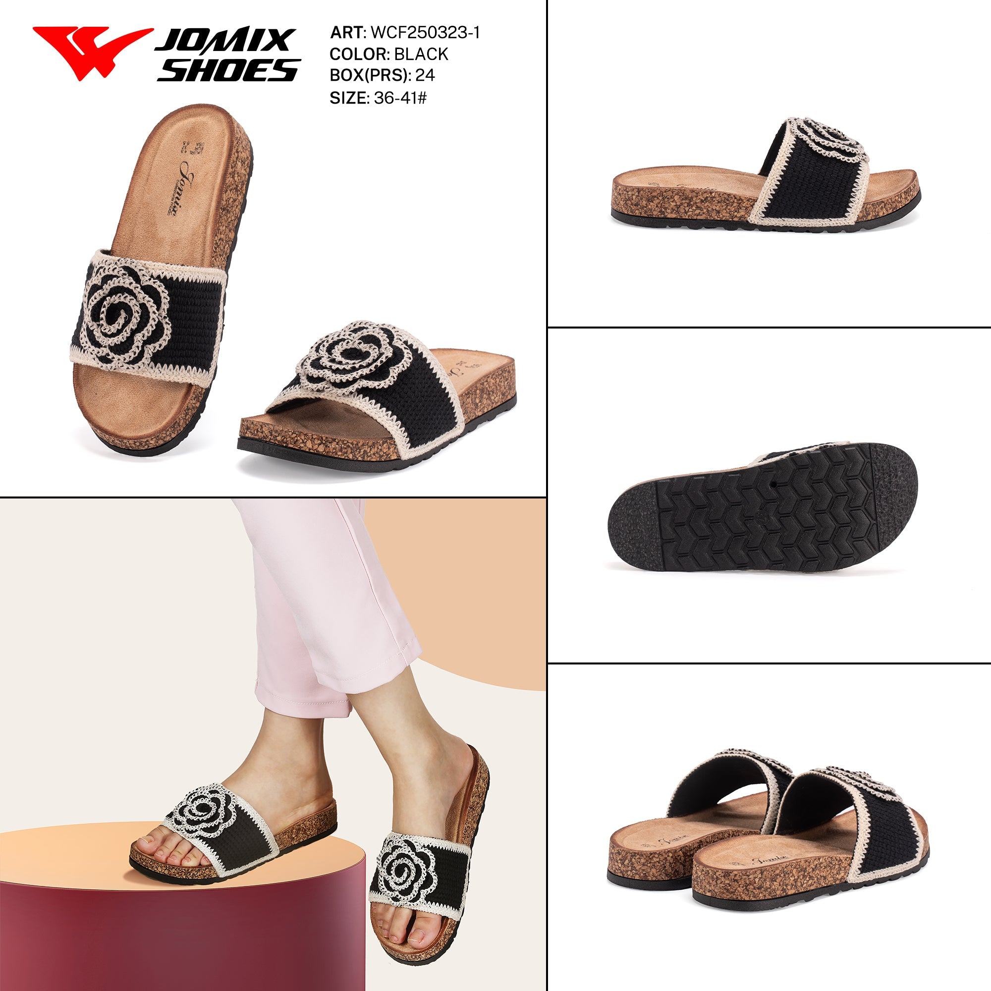 Ciabatte Tacco Alto Wcf250323 - 1 - Fornitura all'ingrosso di Sandali Donna da Jomix Shoes B2B