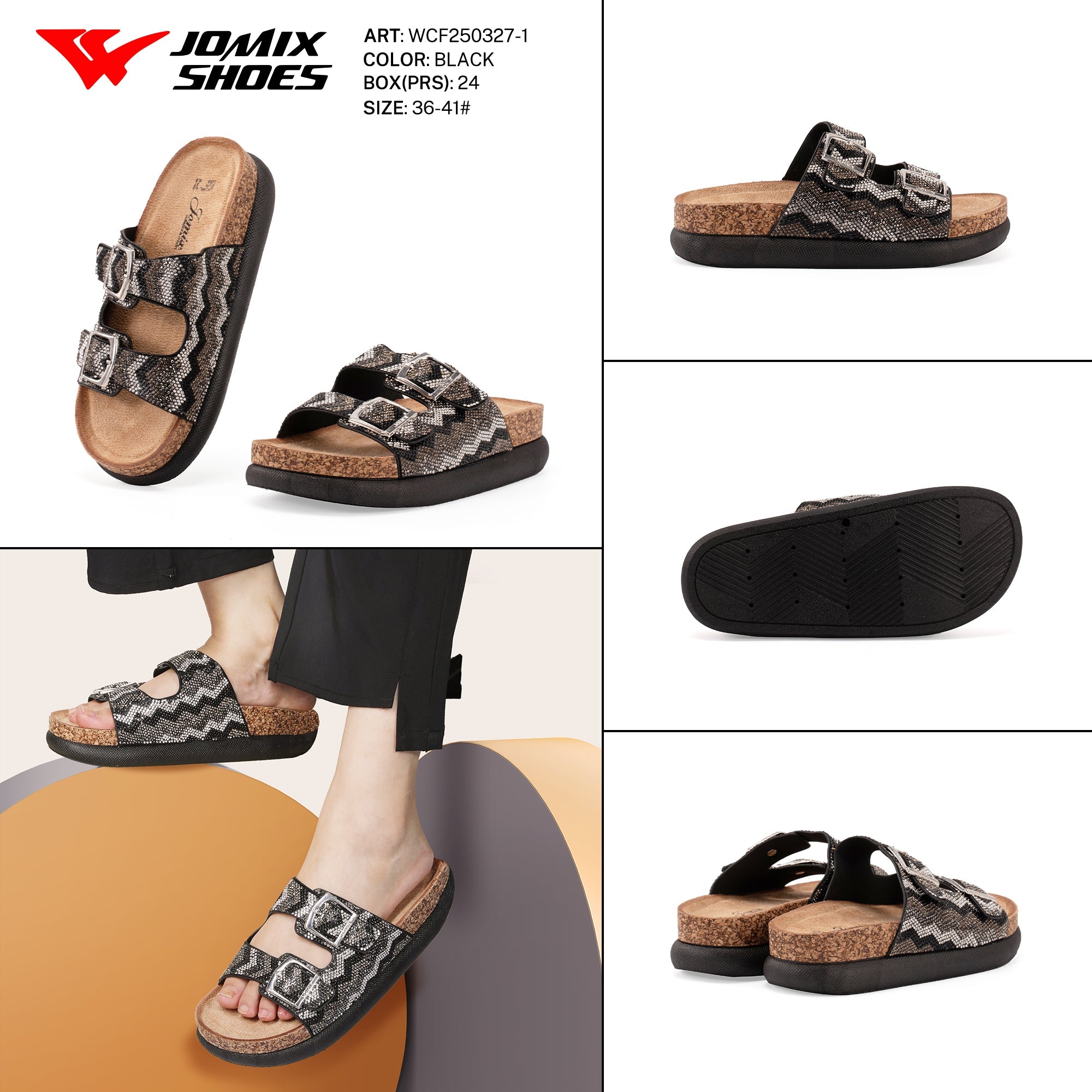 Ciabatte Tacco Alto Wcf250327 - 1 - Fornitura all'ingrosso di Sandali Donna da Jomix Shoes B2B