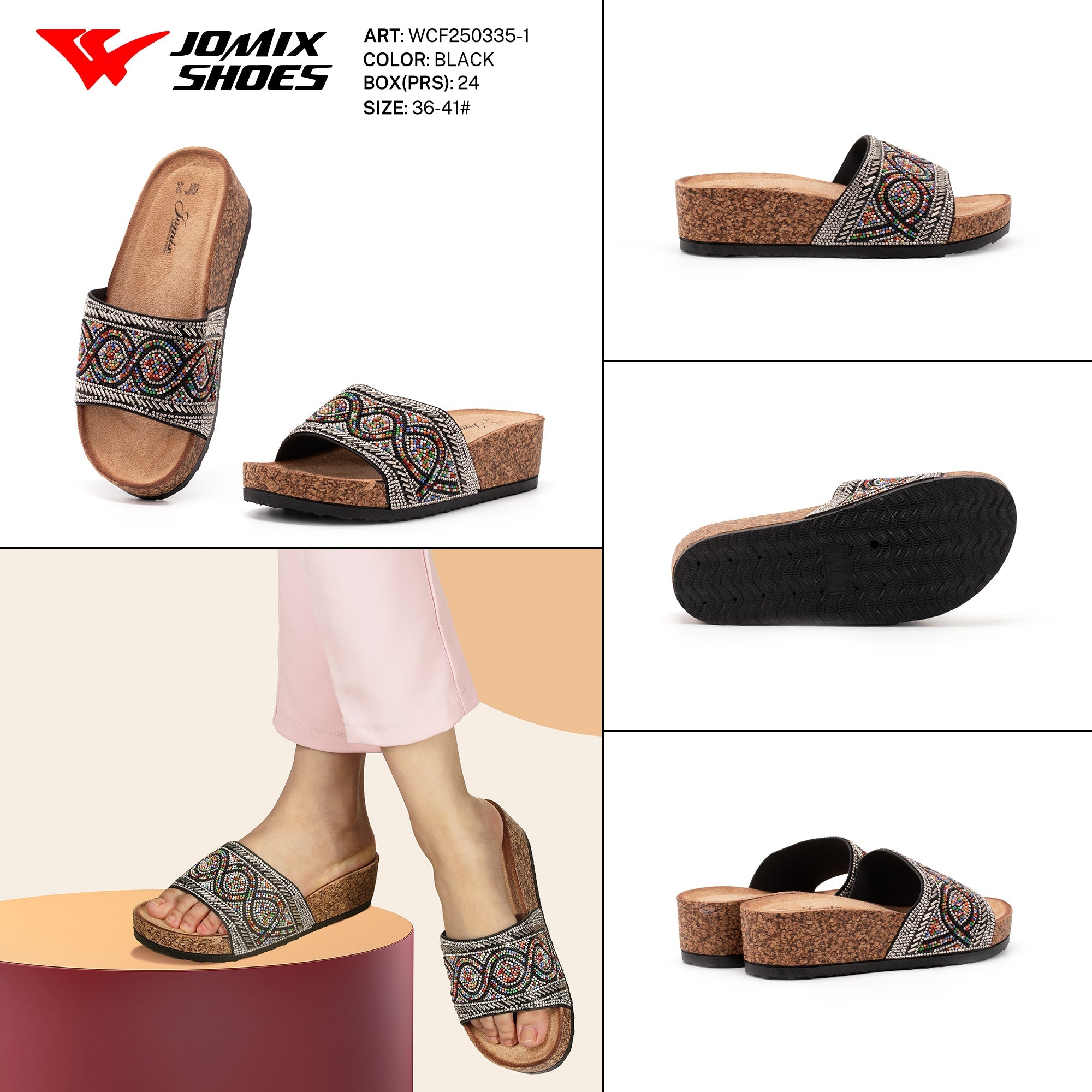 Ciabatte Tacco Alto Wcf250335 - 1 - Fornitura all'ingrosso di Sandali Donna da Jomix Shoes B2B