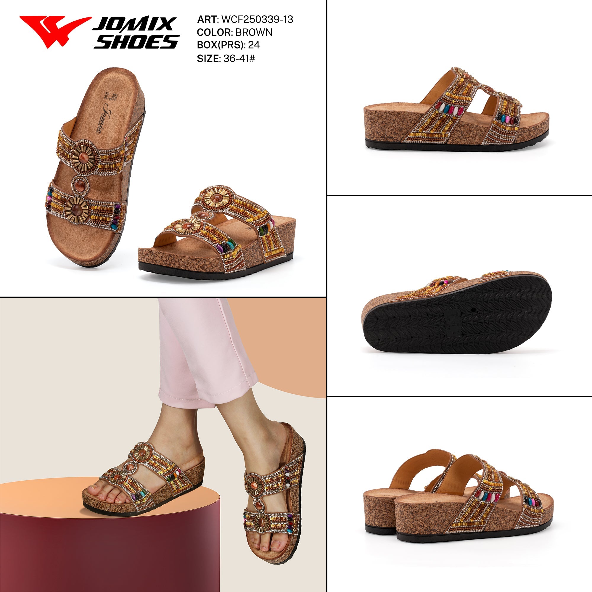 Ciabatte Tacco Alto Wcf250339 - 13 - Fornitura all'ingrosso di Sandali Donna da Jomix Shoes B2B