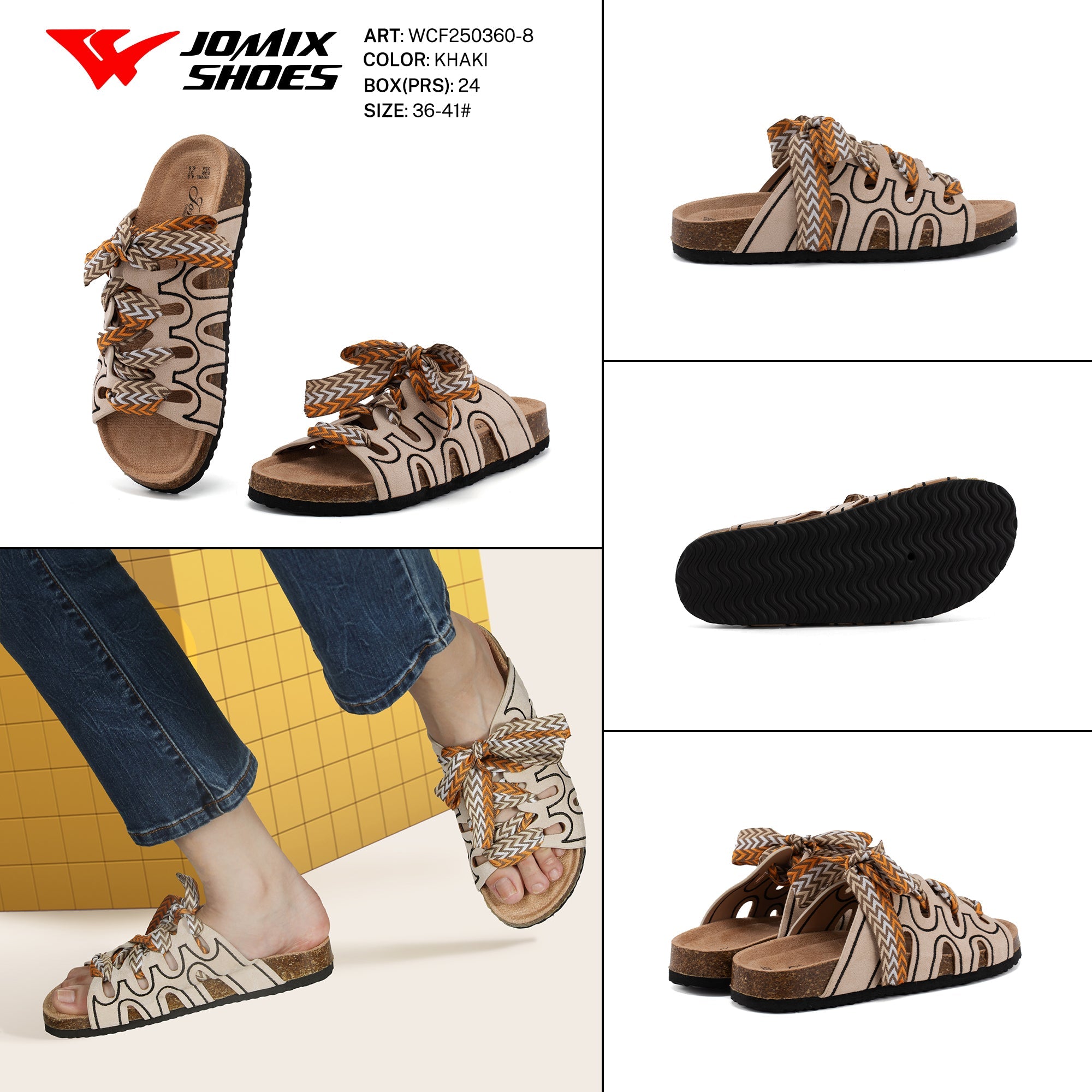 Ciabatte Tacco Alto Wcf250360 - 8 - Fornitura all'ingrosso di Sandali Donna da Jomix Shoes B2B