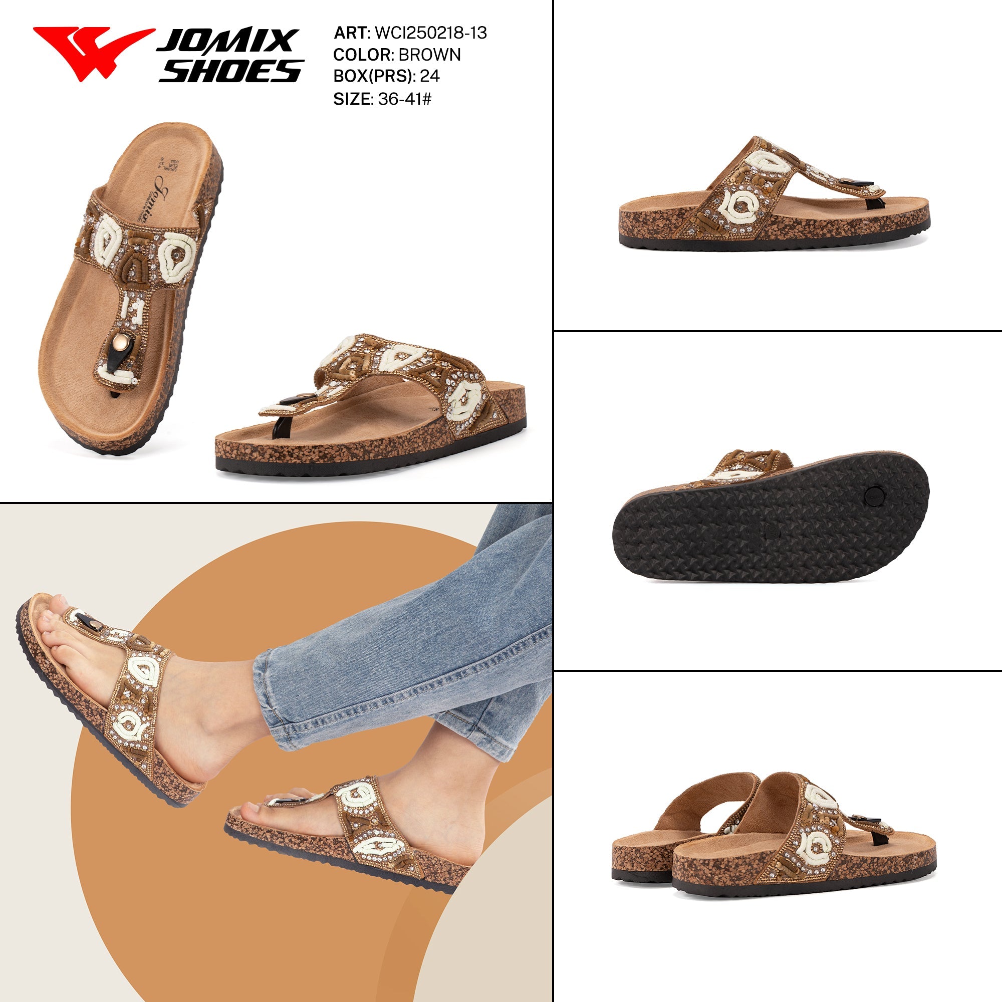 Ciabatte Tacco Alto Wci250218 - 13 - Fornitura all'ingrosso di Sandali Donna da Jomix Shoes B2B