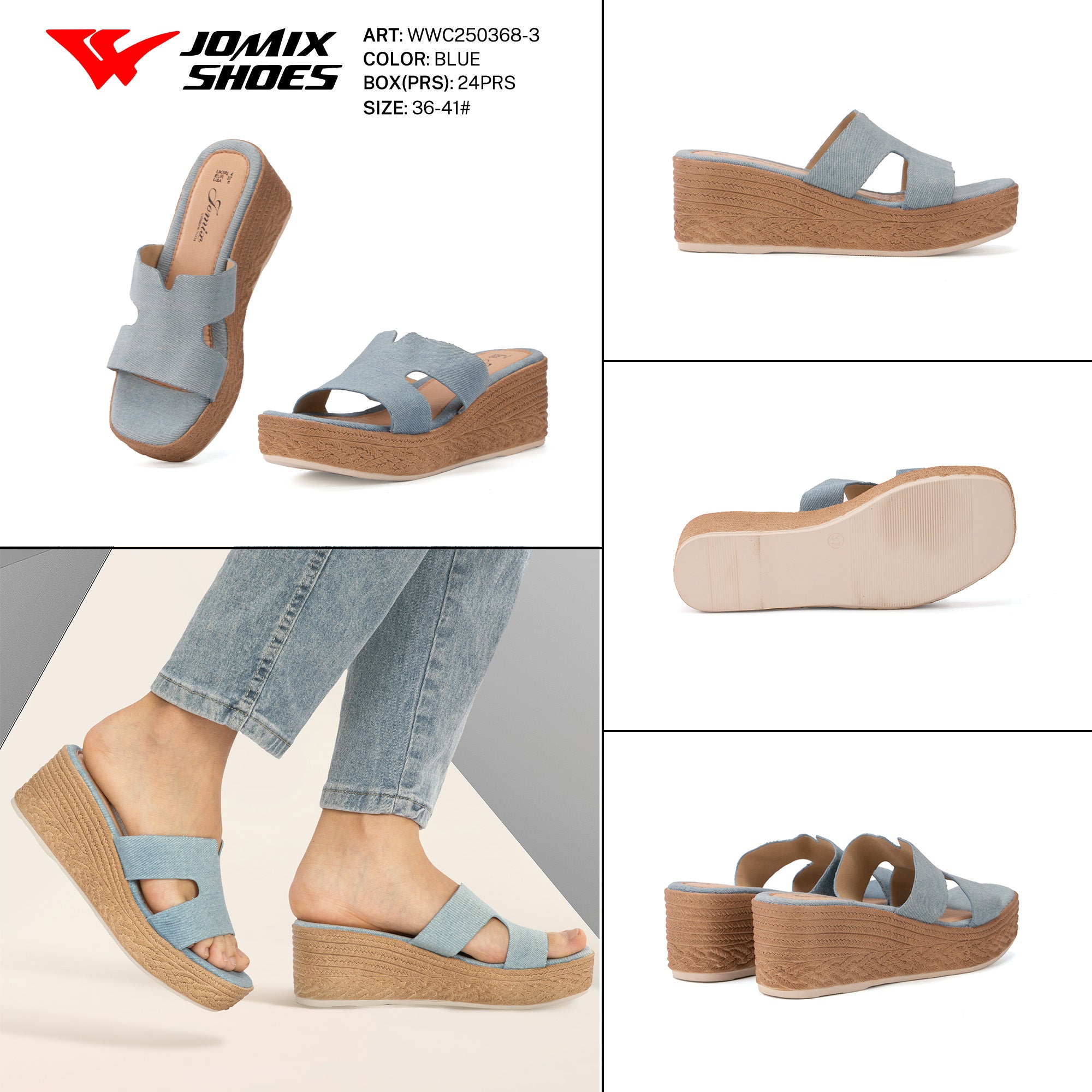 Ciabatte Tacco Alto Wwc250368 - 3 - Fornitura all'ingrosso di Sandali Donna da Jomix Shoes B2B