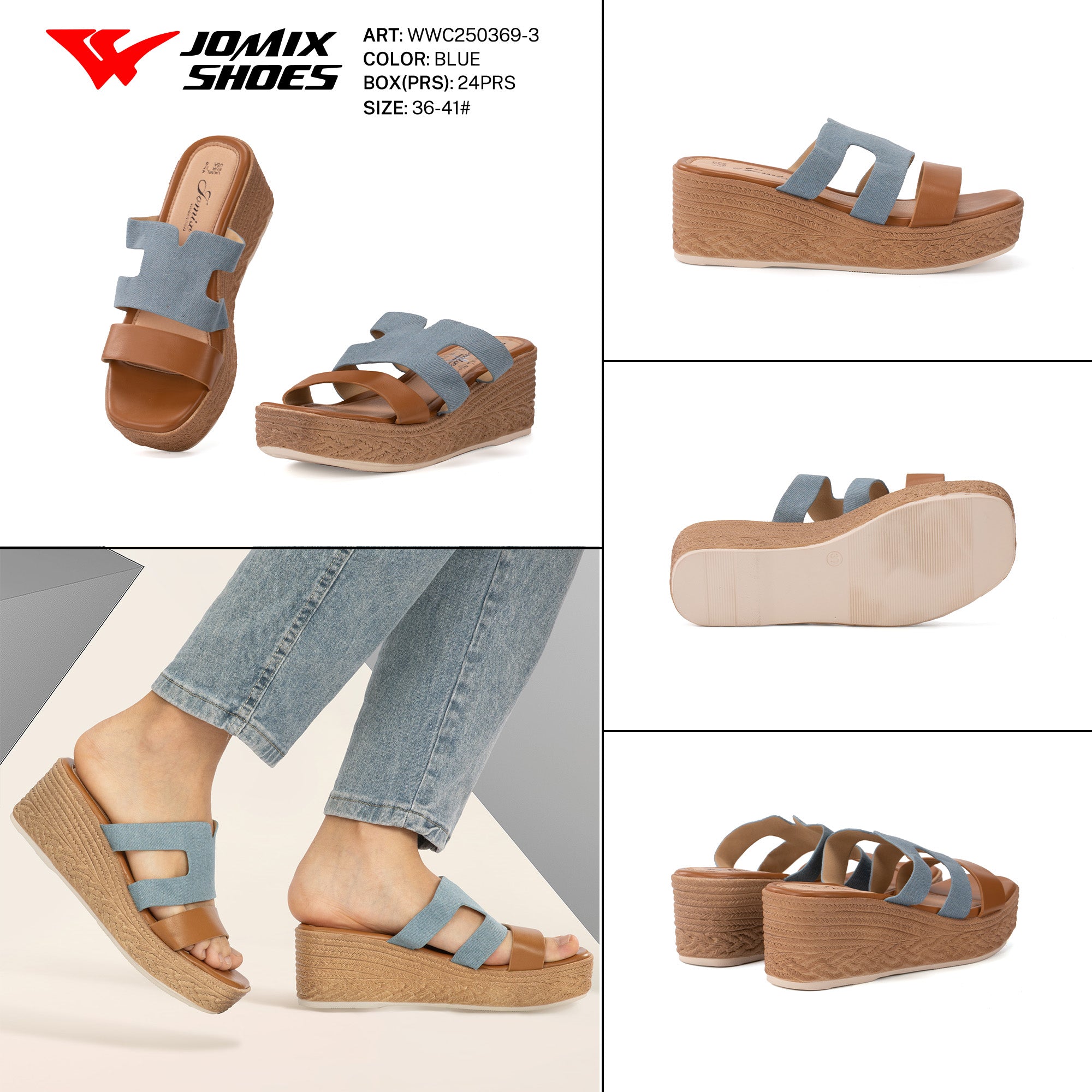 Ciabatte Tacco Alto Wwc250369 - 3 - Fornitura all'ingrosso di Sandali Donna da Jomix Shoes B2B
