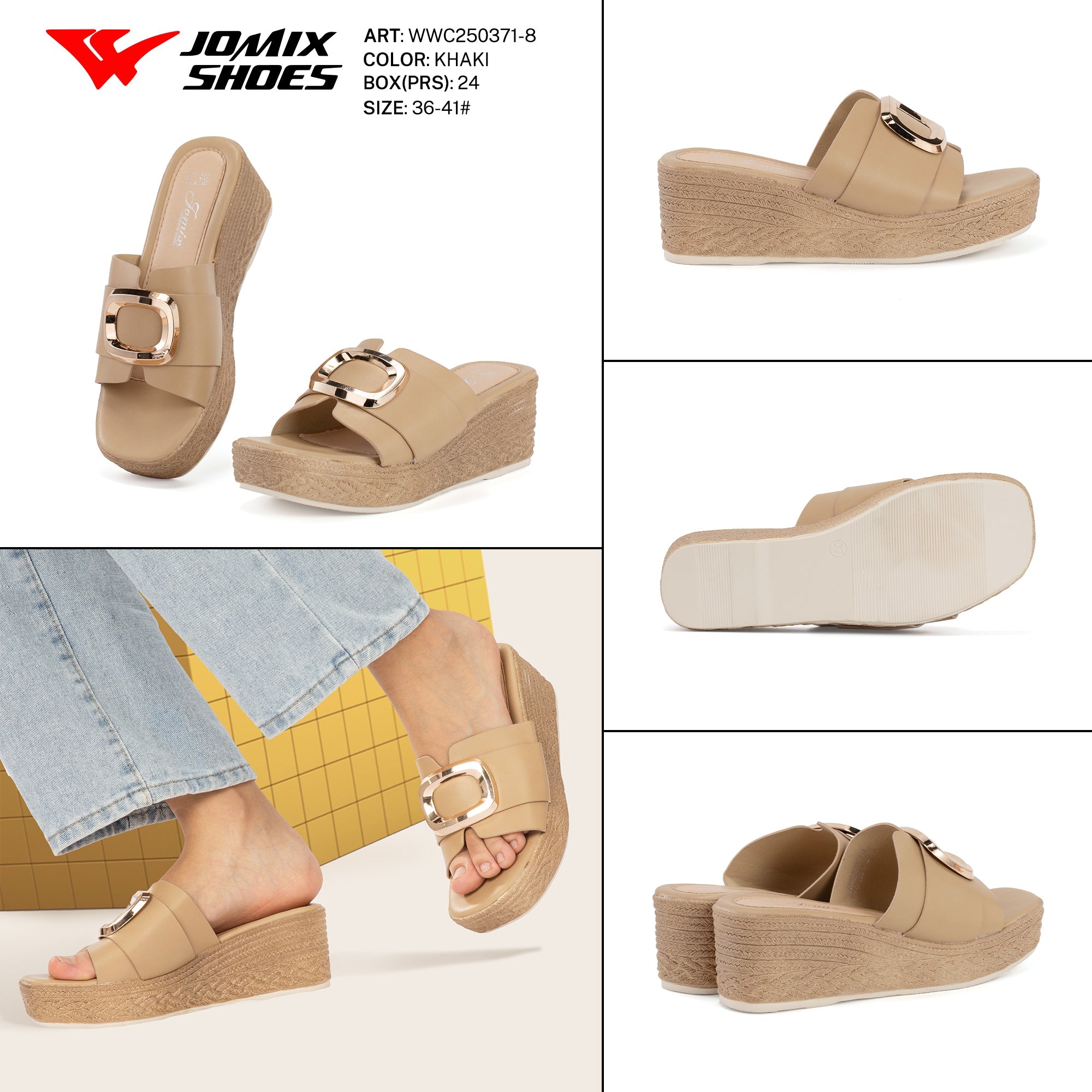 Ciabatte Tacco Alto Wwc250371 - 8 - Fornitura all'ingrosso di Sandali Donna da Jomix Shoes B2B