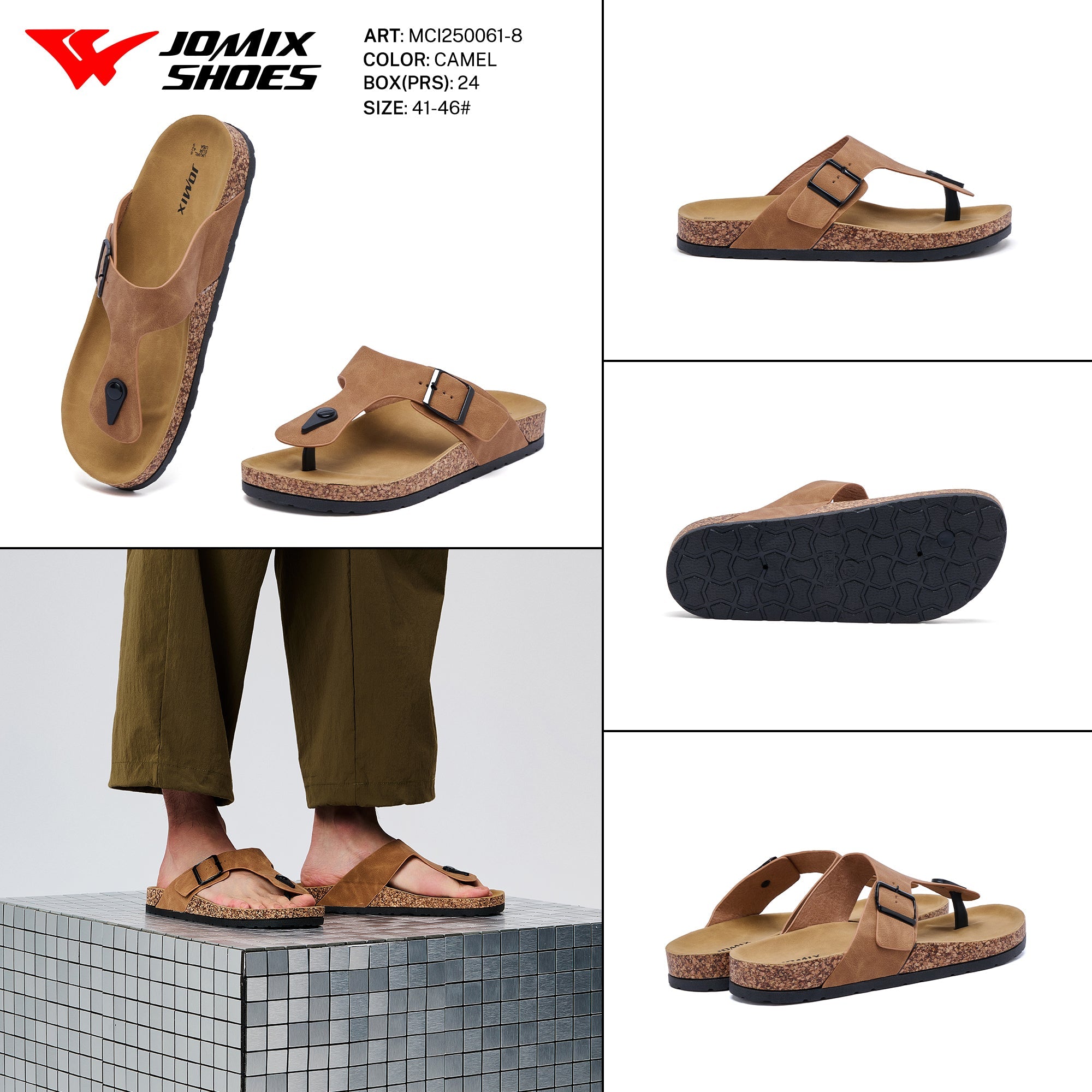 Ciabatte Uomo Aperte Mci250061 - 8 - Fornitura all'ingrosso di Sandali Uomo da Jomix Shoes B2B
