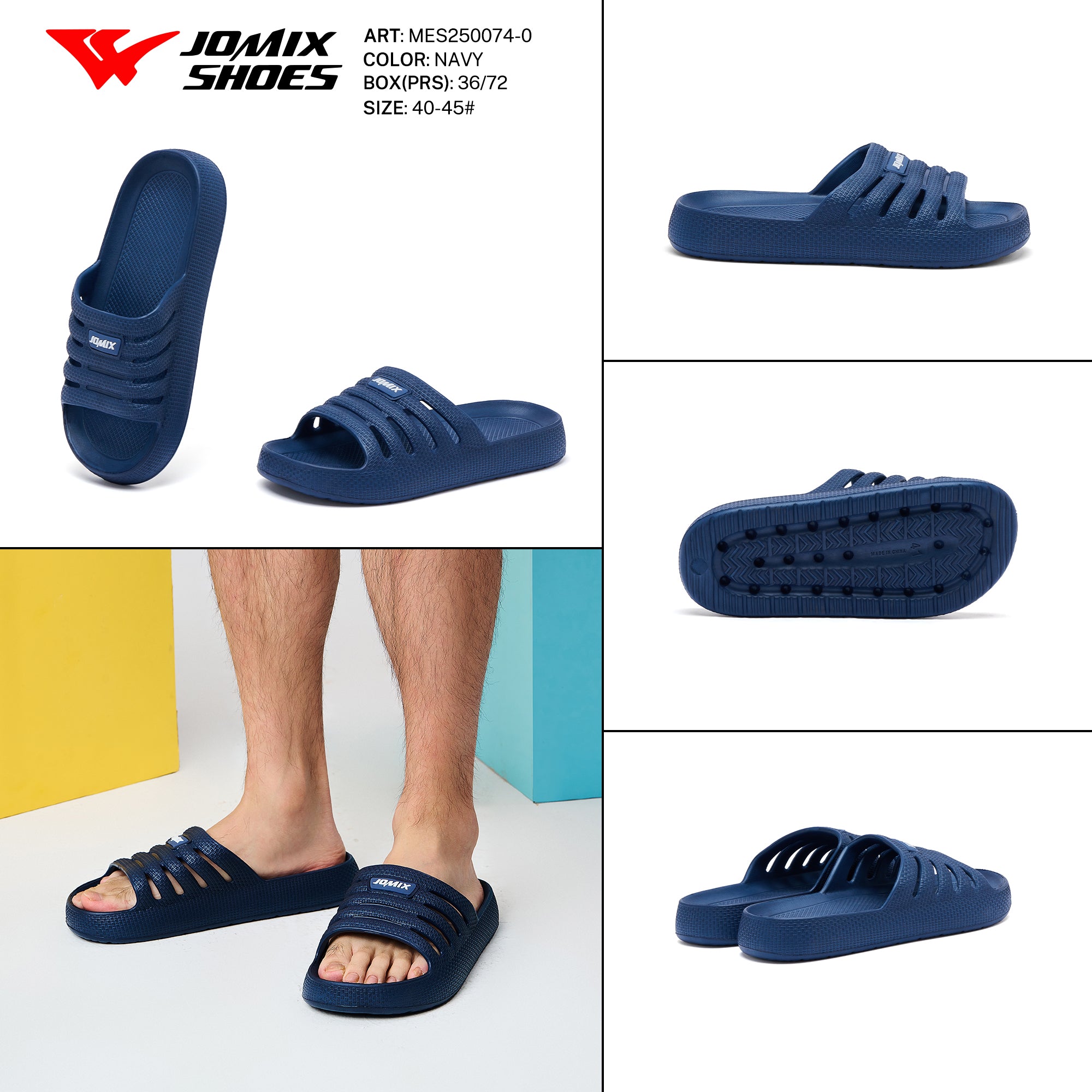 Ciabatte Uomo Aperto Mes250074 - 0 - Fornitura all'ingrosso di Ciabatte Uomo da Jomix Shoes B2B