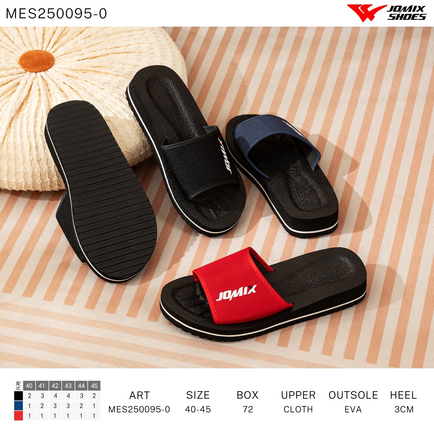 Ciabatte Uomo Aperto Mes250095 - 0 - Fornitura all'ingrosso di Ciabatte Uomo da Jomix Shoes B2B