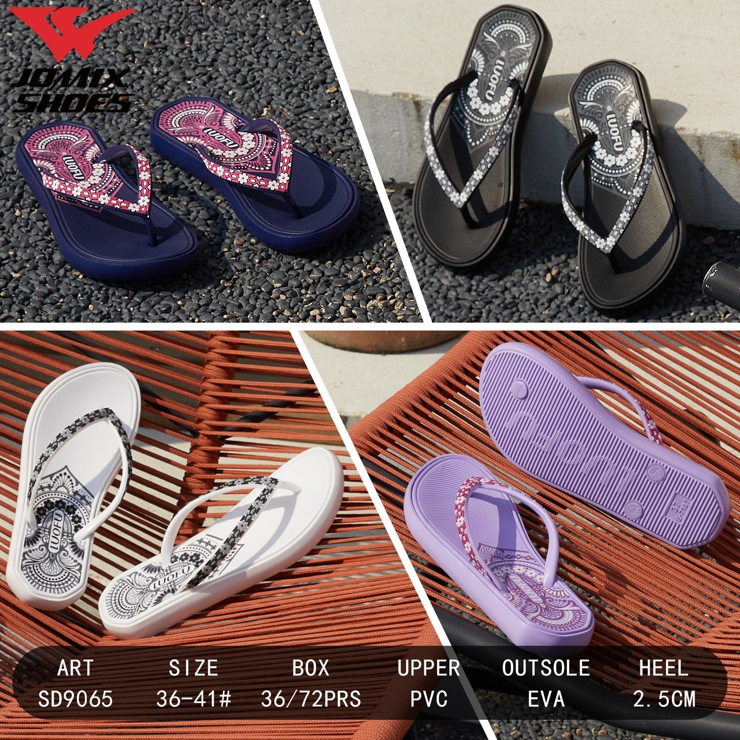 Infradito Da Donna LuoFu SD9065 - Fornitura all'ingrosso di Infradito Donna da Jomix Shoes B2B