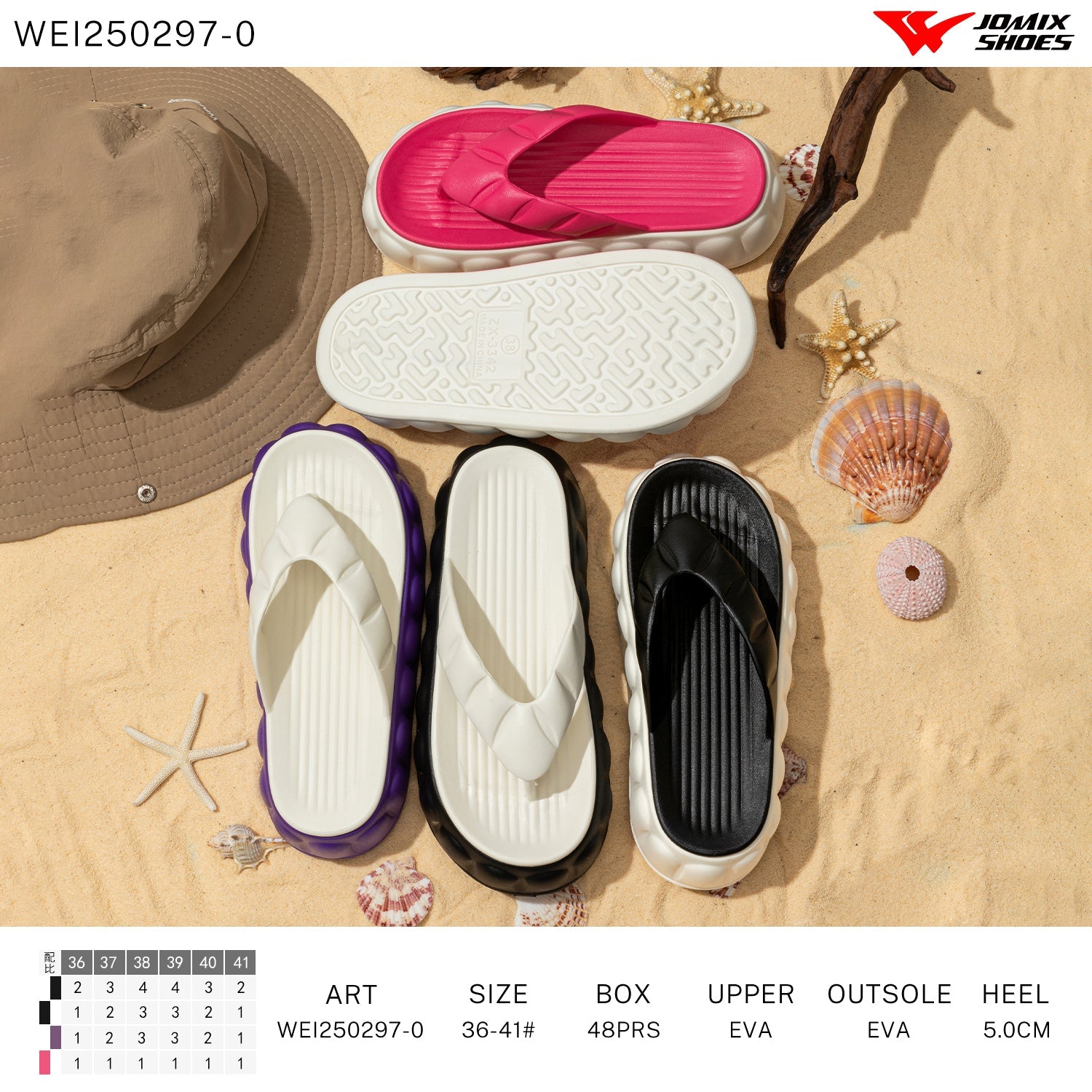 Infradito Donna Mix Colore Wei250297 - 0 - Fornitura all'ingrosso di Infradito Donna da Jomix Shoes B2B