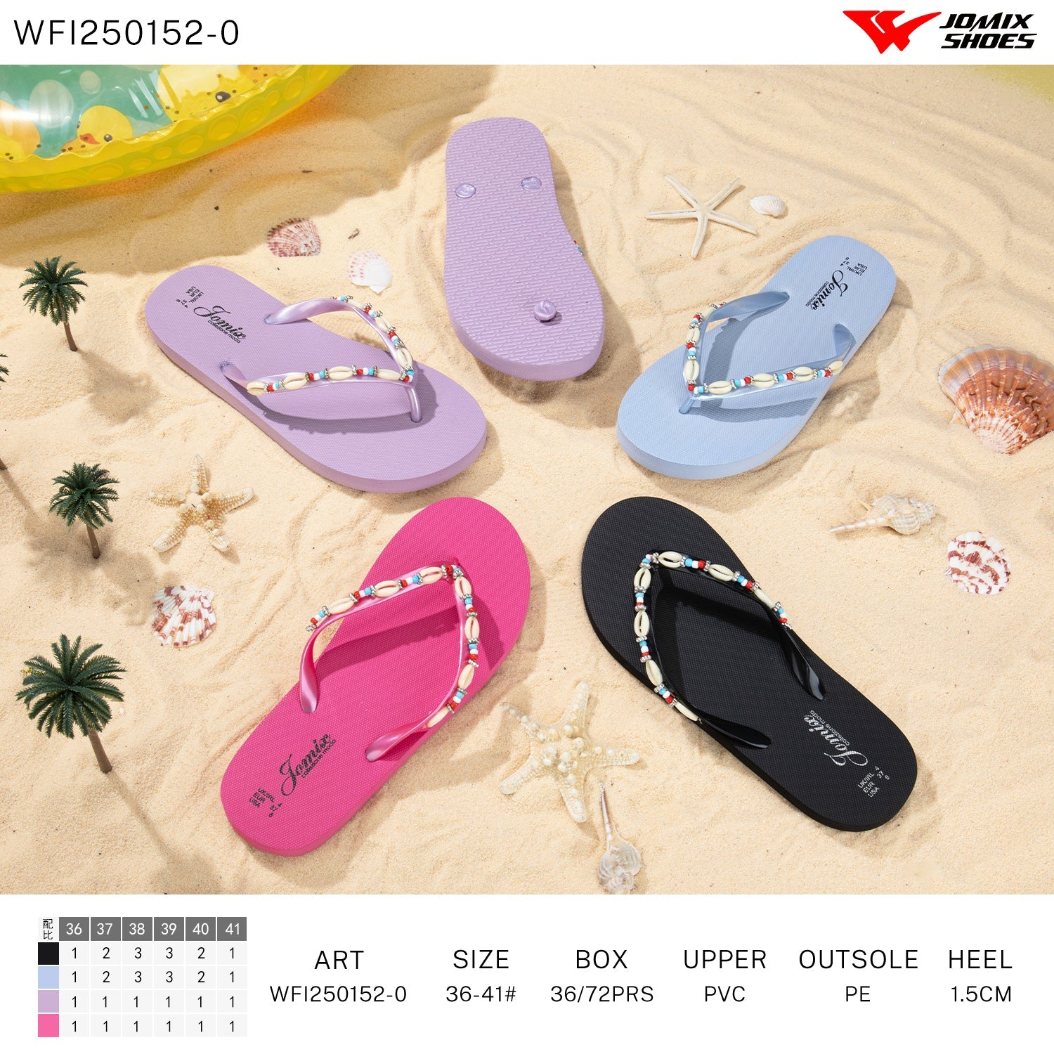 Infradito Donna Mix Colore Wfi250152 - 0 - Fornitura all'ingrosso di Infradito Donna da Jomix Shoes B2B