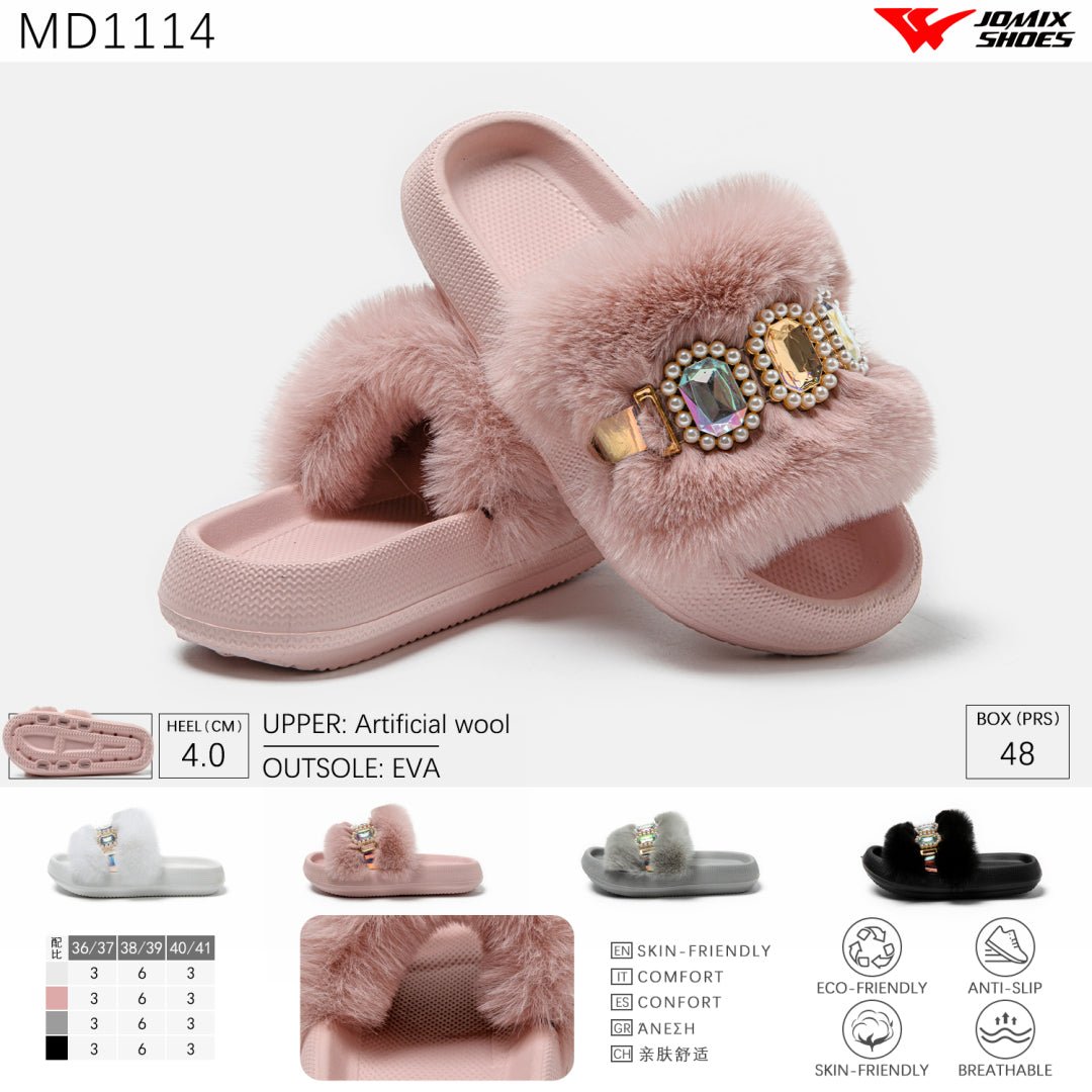Pantofole da donna invernali Jomix Shoes MD1114 - Fornitura all'ingrosso di Scarpe Donna da Jomix Shoes B2B