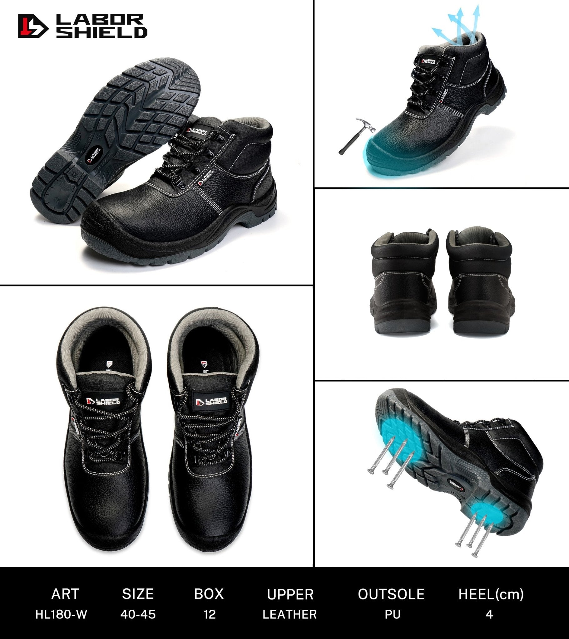 Labor Sheild Scarpe Da Lavoro Hl180 - W - Fornitura all'ingrosso di Scarpe Uomo da Jomix Shoes B2B