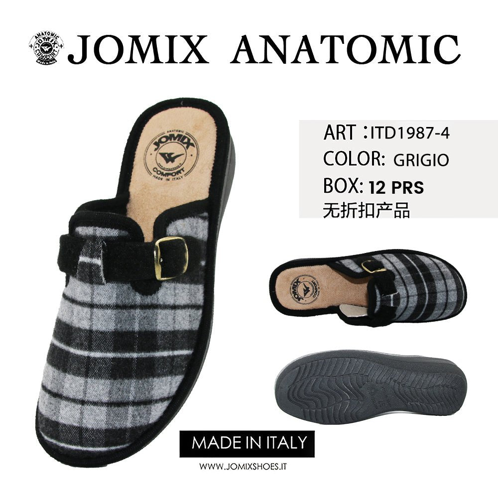 Pantofole anatomiche da donna invernali Jomix Made In Italy Shoes ITD1987 - 4 - Fornitura all'ingrosso di Pantofole Donna da Jomix Shoes B2B