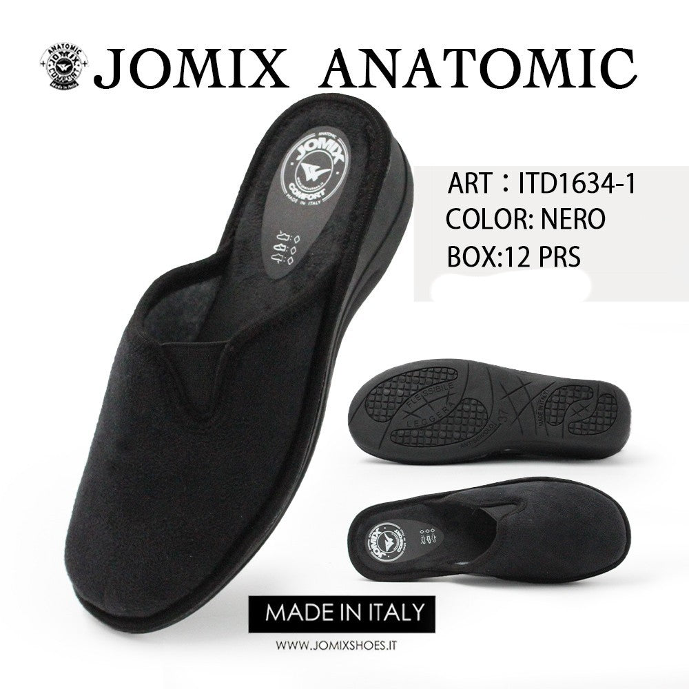 Pantofole anatomiche da donna invernali Jomix Shoes 33 NERO - ITD1634 - 1 - Fornitura all'ingrosso di Pantofole Donna da Jomix Shoes B2B
