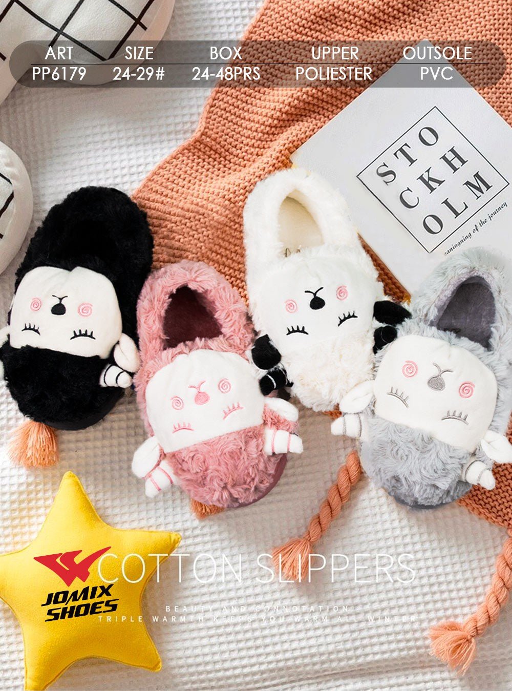 Pantofole da bambini invernali Jomix Shoes PP6179 - Fornitura all'ingrosso di Pantofole Bambini da Jomix Shoes B2B