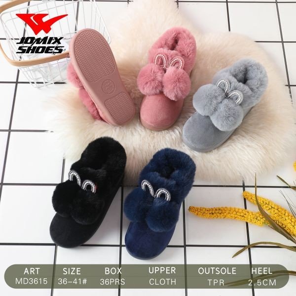 Pantofole da donna invernali Jomix Shoes MD3615 - Fornitura all'ingrosso di Pantofole Peluche Donna da Jomix Shoes B2B