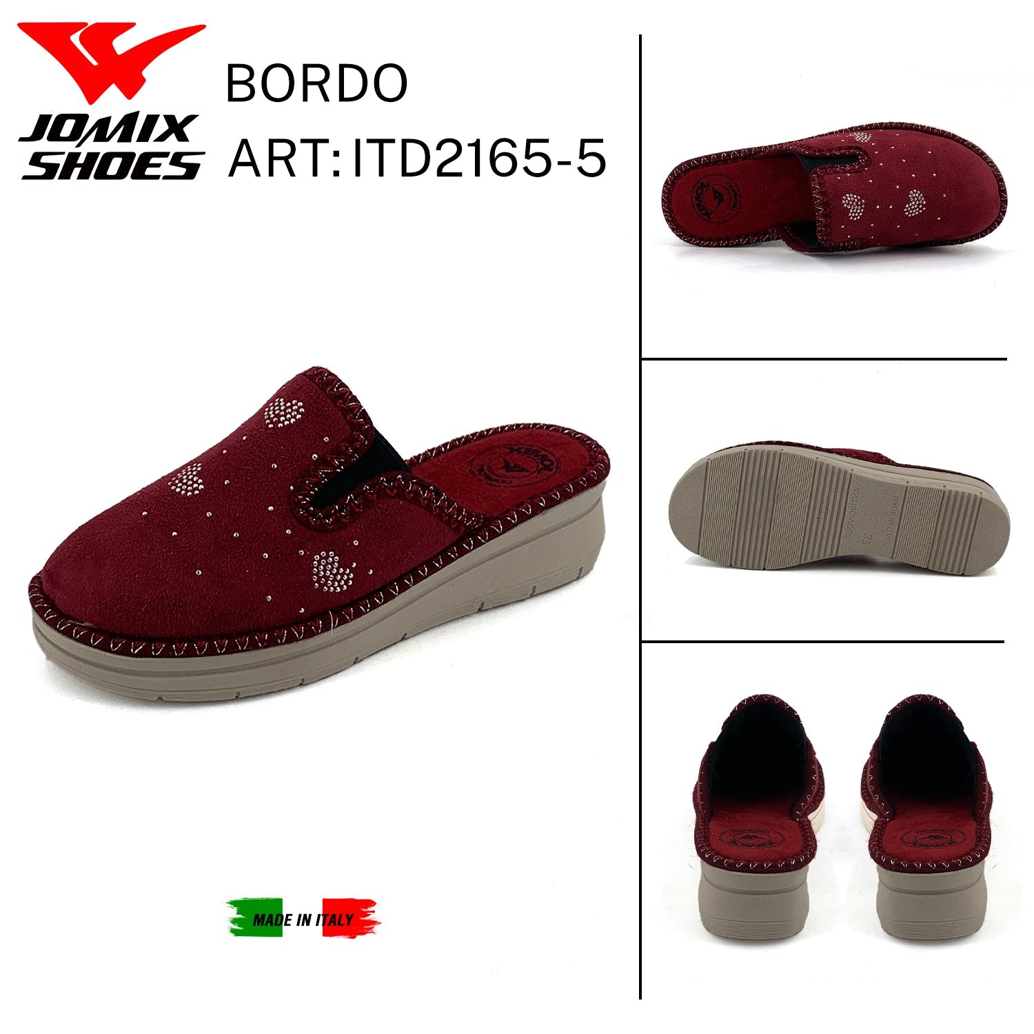 Pantofole Da Donna Made In Italy ITD2165 - 5 - Fornitura all'ingrosso di Pantofole Donna da Jomix Shoes B2B