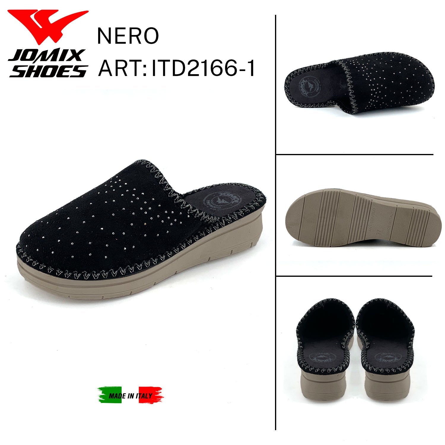 Pantofole Da Donna Made In Italy ITD2166 - 1 - Fornitura all'ingrosso di Pantofole Donna da Jomix Shoes B2B