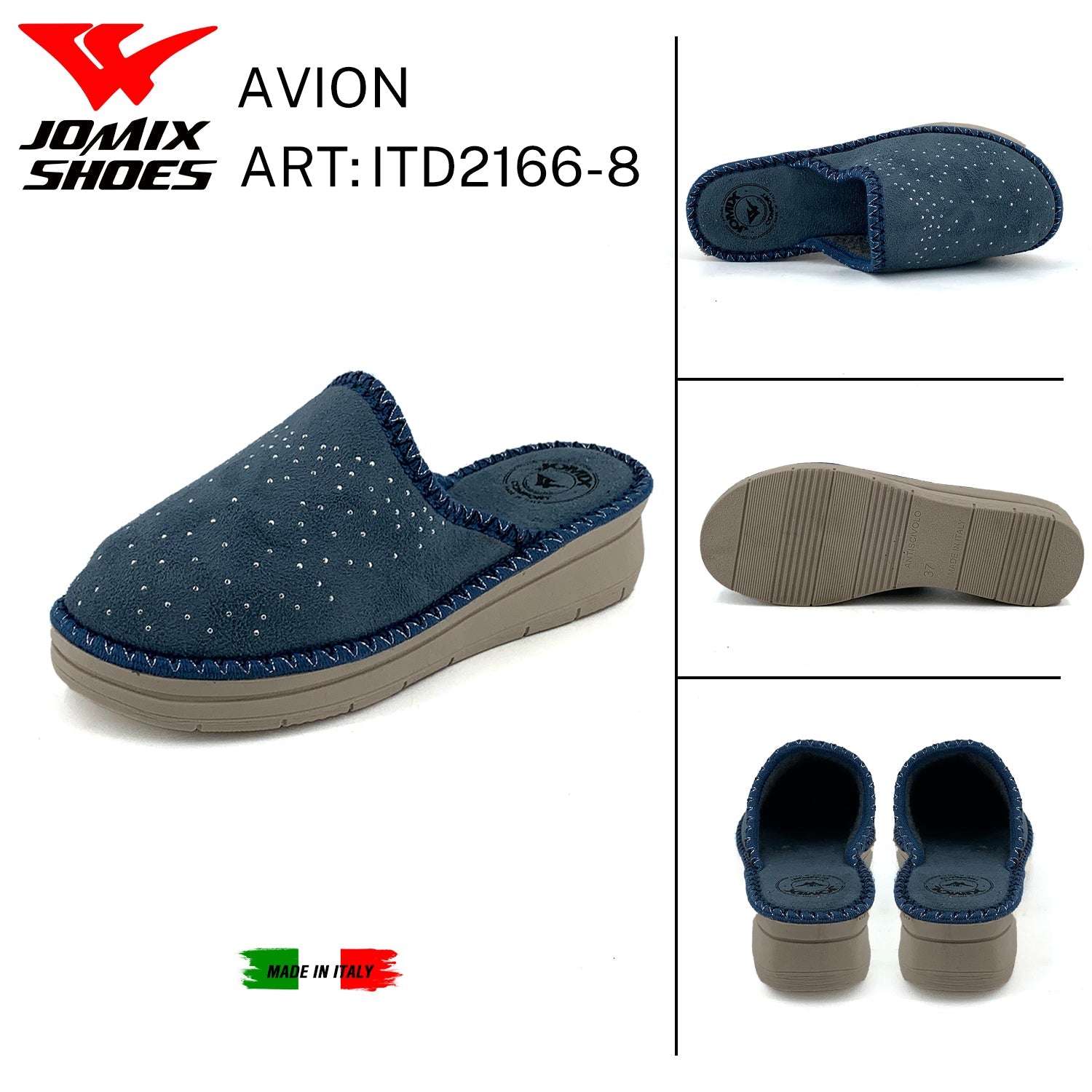 Pantofole Da Donna Made In Italy ITD2166 - 8 - Fornitura all'ingrosso di Pantofole Donna da Jomix Shoes B2B