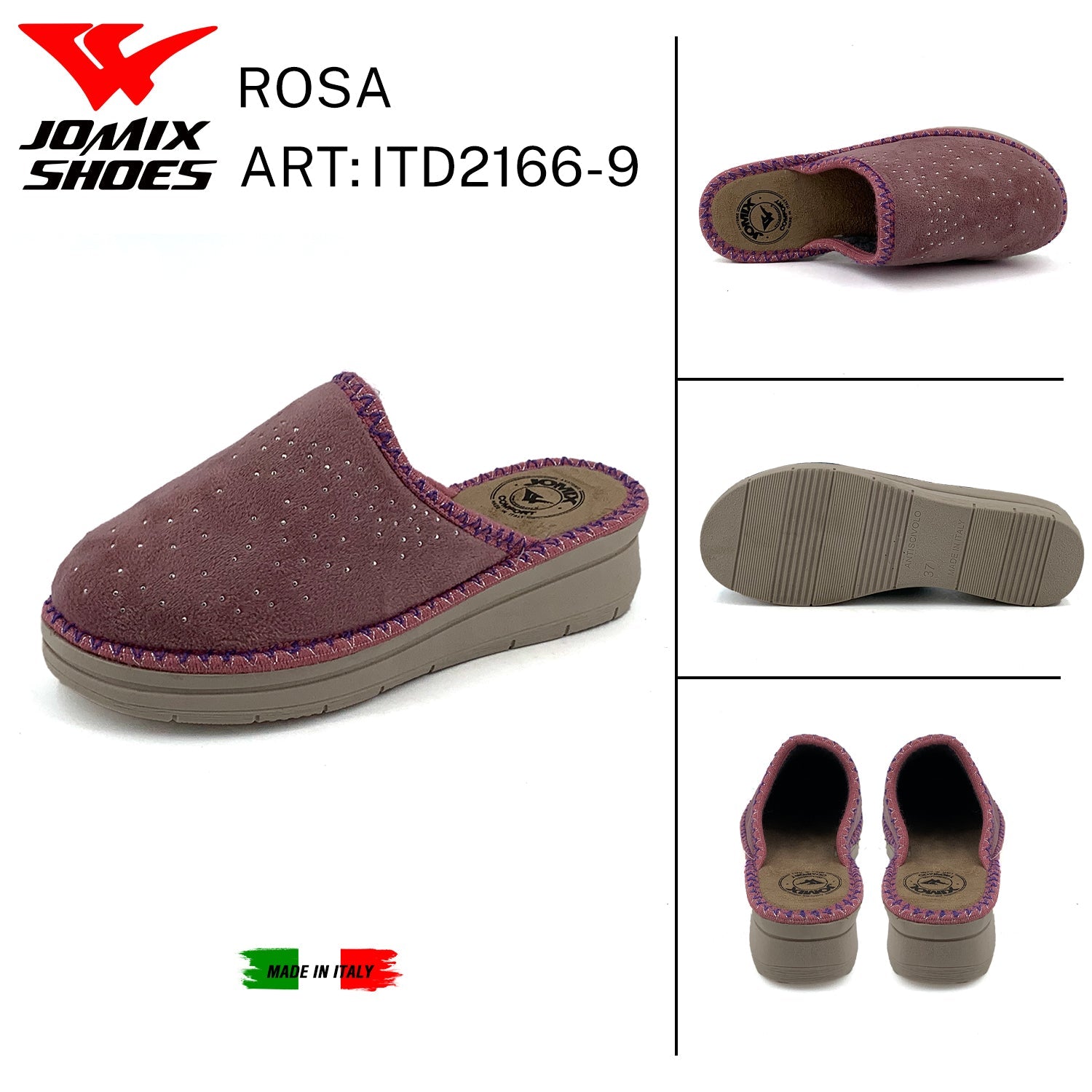 Pantofole Da Donna Made In Italy ITD2166 - 9 - Fornitura all'ingrosso di Pantofole Donna da Jomix Shoes B2B