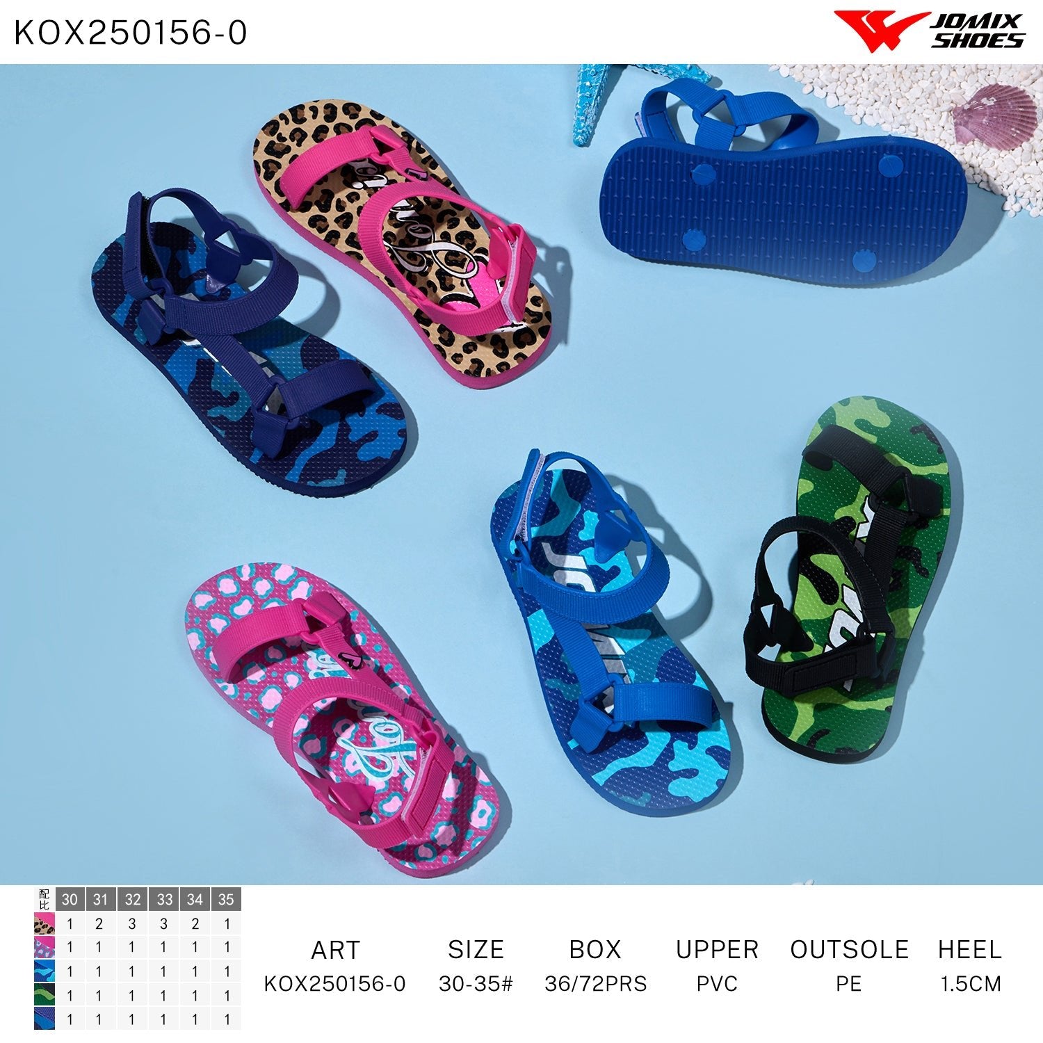 Sandali Bambini Kox250156 - 0 - Fornitura all'ingrosso di Sandali Bambini da Jomix Shoes B2B