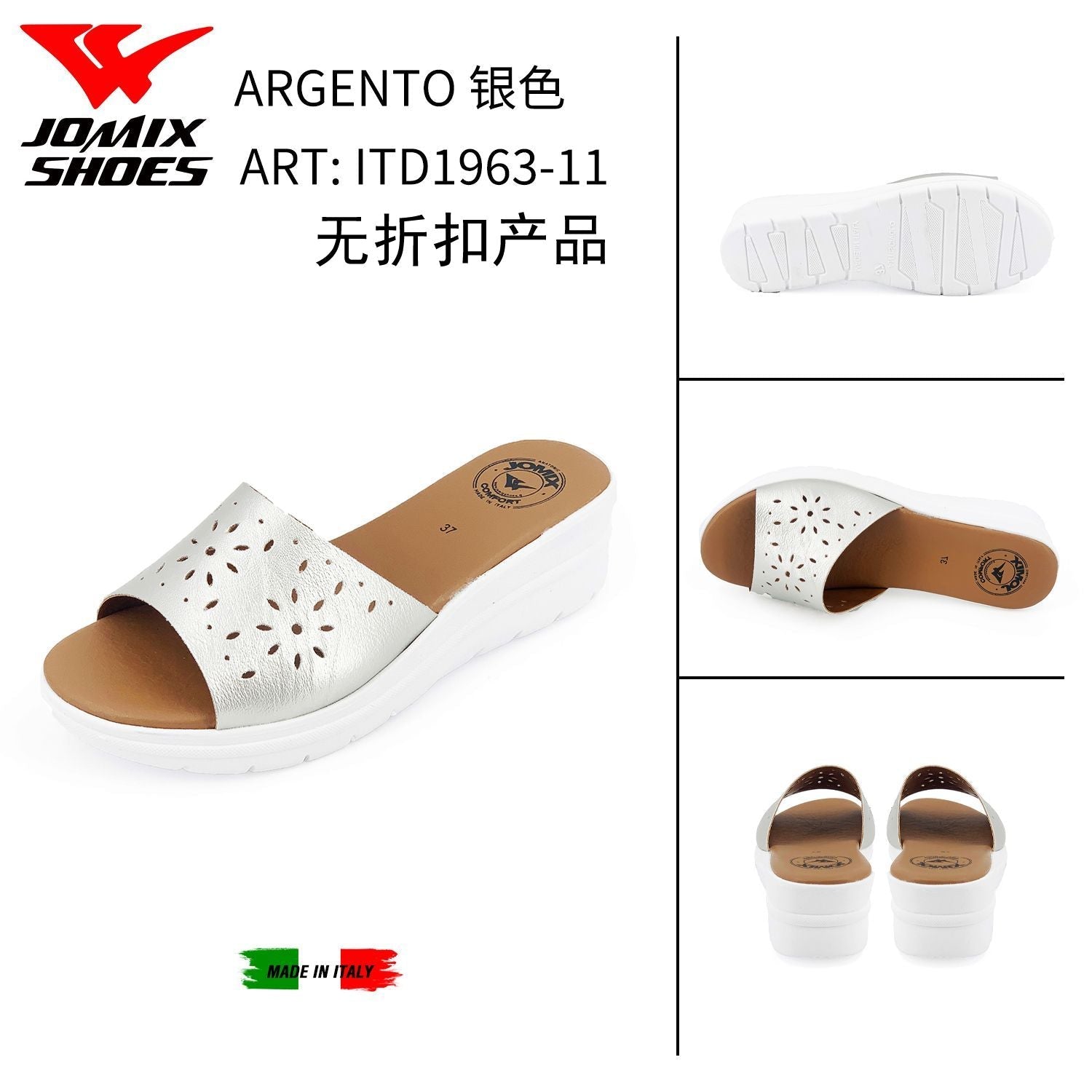 Sandali Da Donna Made In Italy ITD1963 - 11 - Fornitura all'ingrosso di Sandali Donna da Jomix Shoes B2B