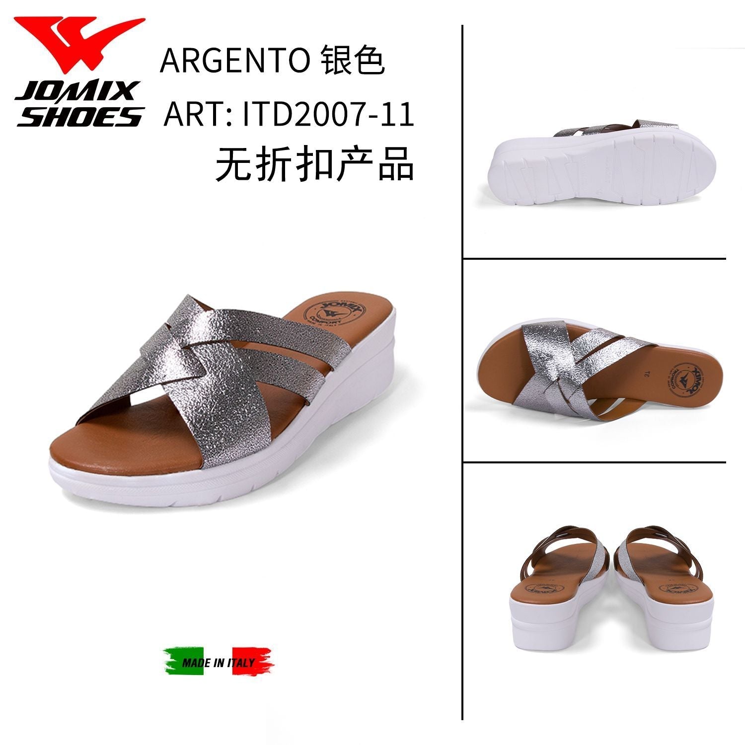 Sandali Da Donna Made In Italy ITD2007 - 11 - Fornitura all'ingrosso di Sandali Donna da Jomix Shoes B2B