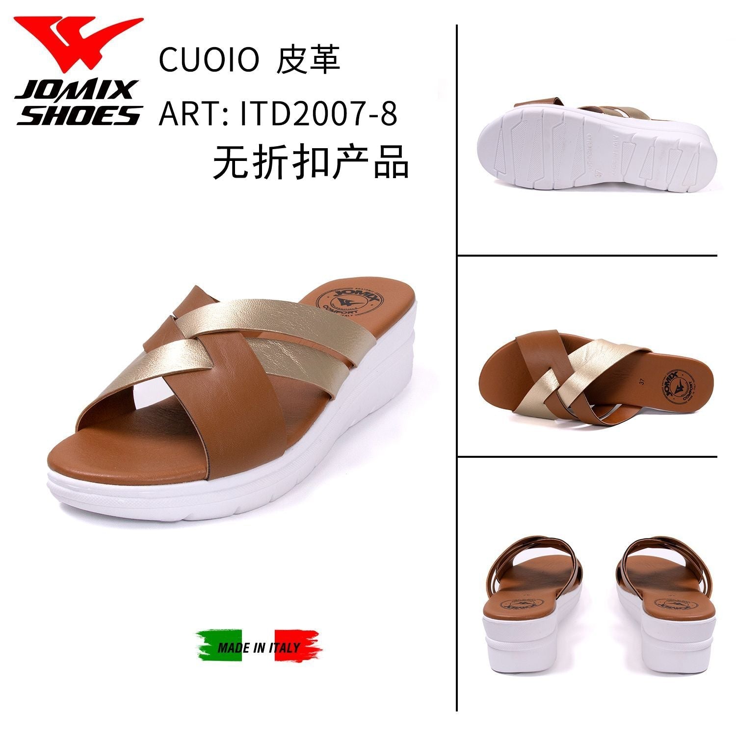 Sandali Da Donna Made In Italy ITD2007 - 8 - Fornitura all'ingrosso di Sandali Donna da Jomix Shoes B2B