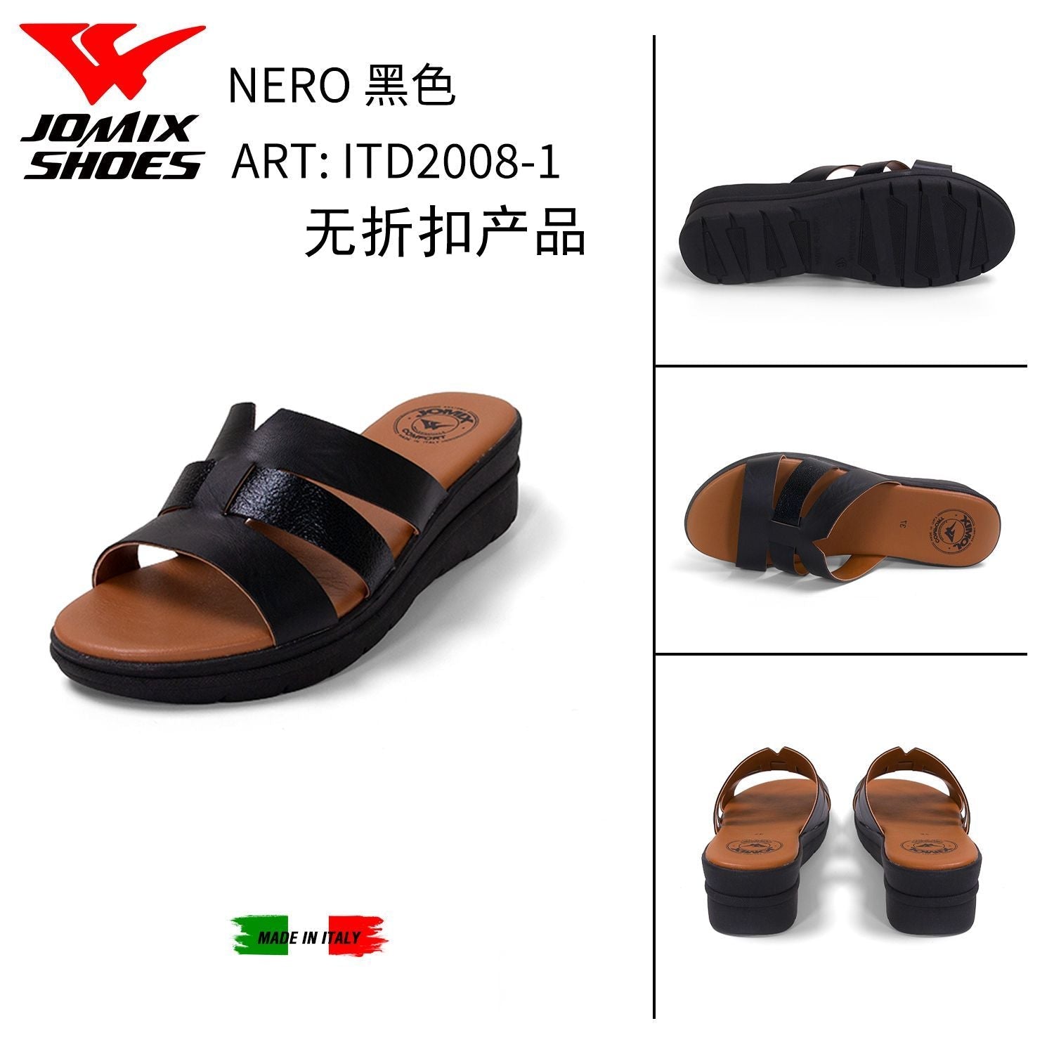 Sandali Da Donna Made In Italy ITD2008 - 1 - Fornitura all'ingrosso di Sandali Donna da Jomix Shoes B2B