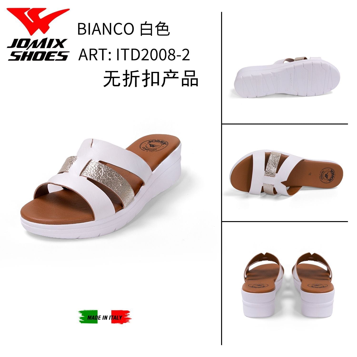 Sandali Da Donna Made In Italy ITD2008 - 2 - Fornitura all'ingrosso di Sandali Donna da Jomix Shoes B2B