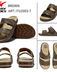 Sandali Da Uomo Made In Italy ITU2003 - 7 - Fornitura all'ingrosso di Sandali Uomo da Jomix Shoes B2B