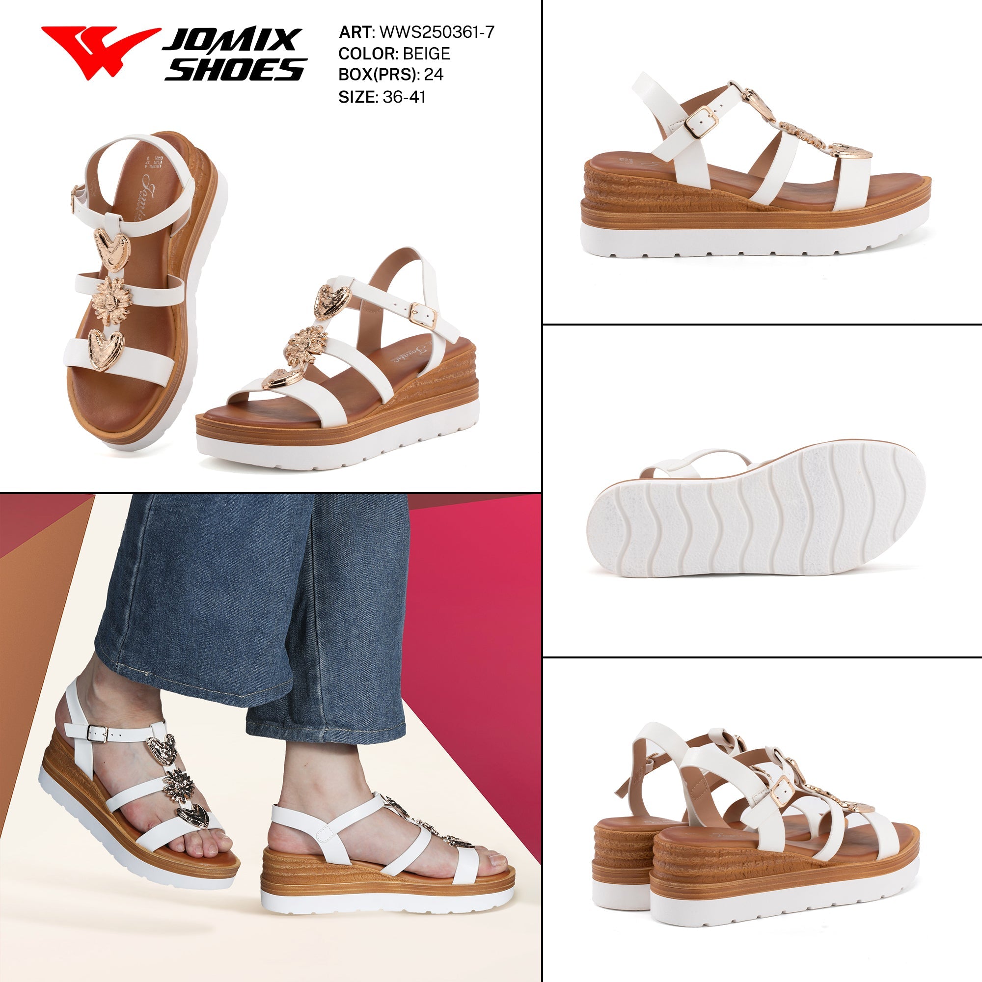 Sandali Donna Aperti Wws250361 - 7 - Fornitura all'ingrosso di Sandali Donna da Jomix Shoes B2B