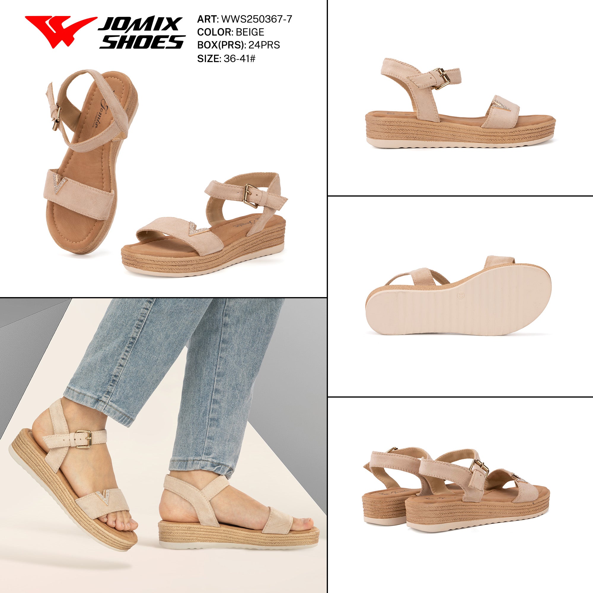 Sandali Donna Aperti Wws250367 - 7 - Fornitura all'ingrosso di Sandali Donna da Jomix Shoes B2B