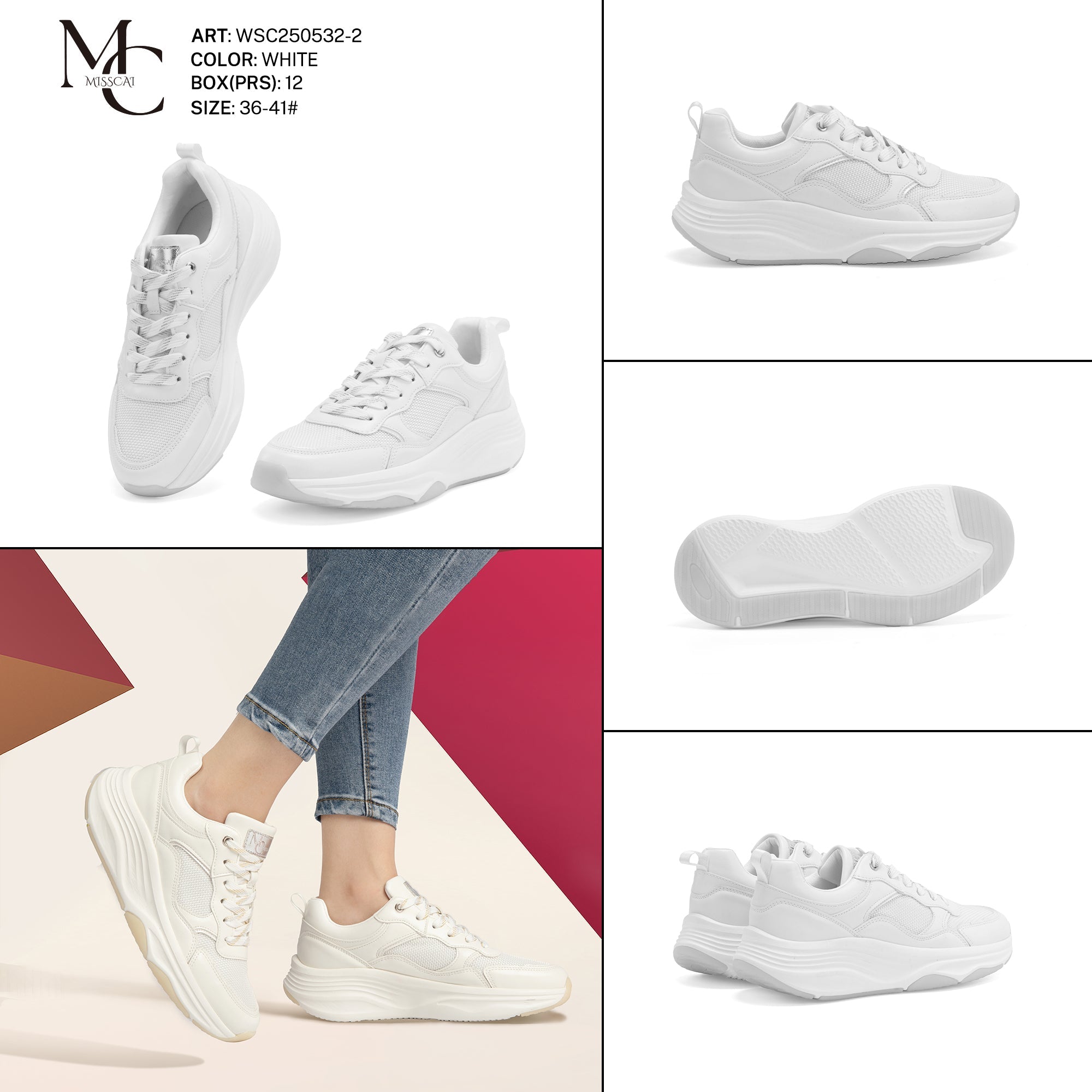 Sneakers Da Donna Wsc250532 - 2 - Fornitura all'ingrosso di Scarpe Donna da Jomix Shoes B2B